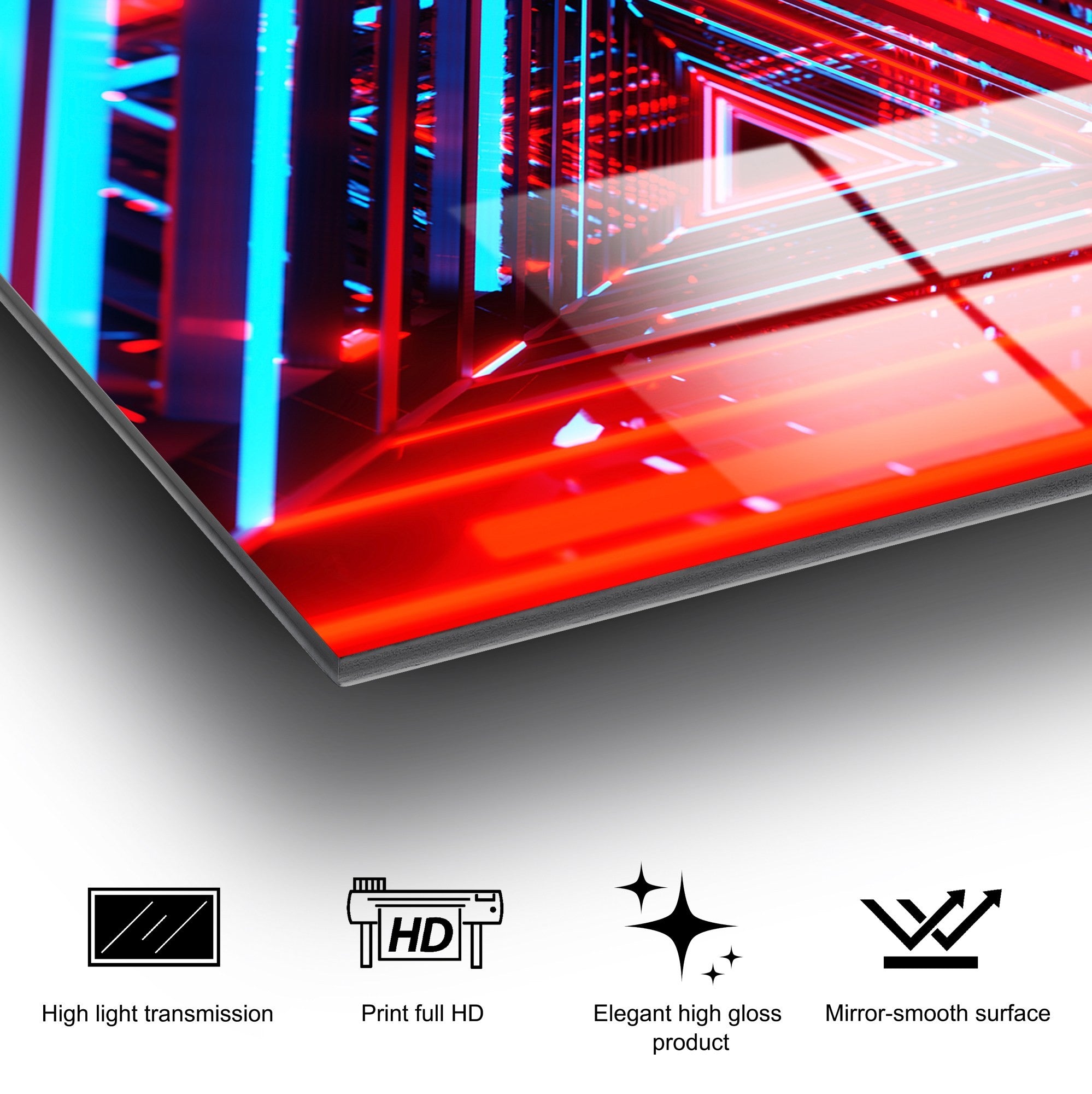 Quadro Decorativo em Vidro Temperado Multicor 70 x 100 cm | UV-755 (123BZM2247)