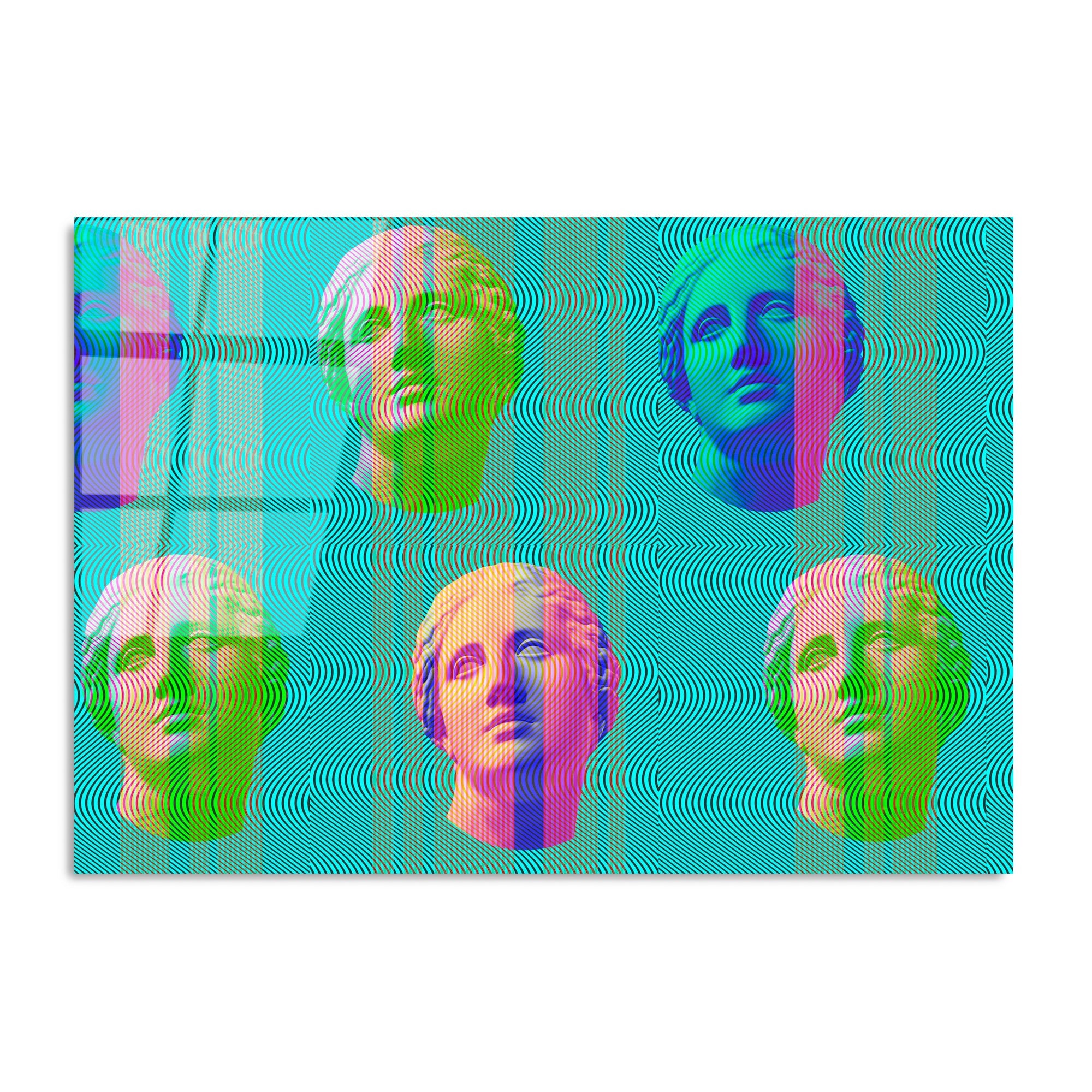 Quadro Decorativo em Vidro Temperado 4 mm Multicolor 70 x 100 cm – UV-756