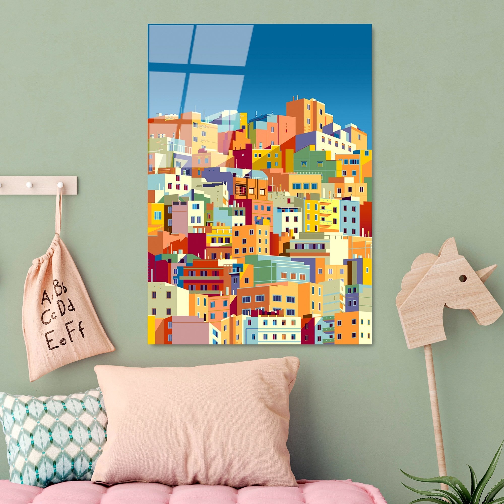 Quadro Decorativo em Vidro Temperado 70 x 100 cm (4 mm) Multicolorido – UV-759