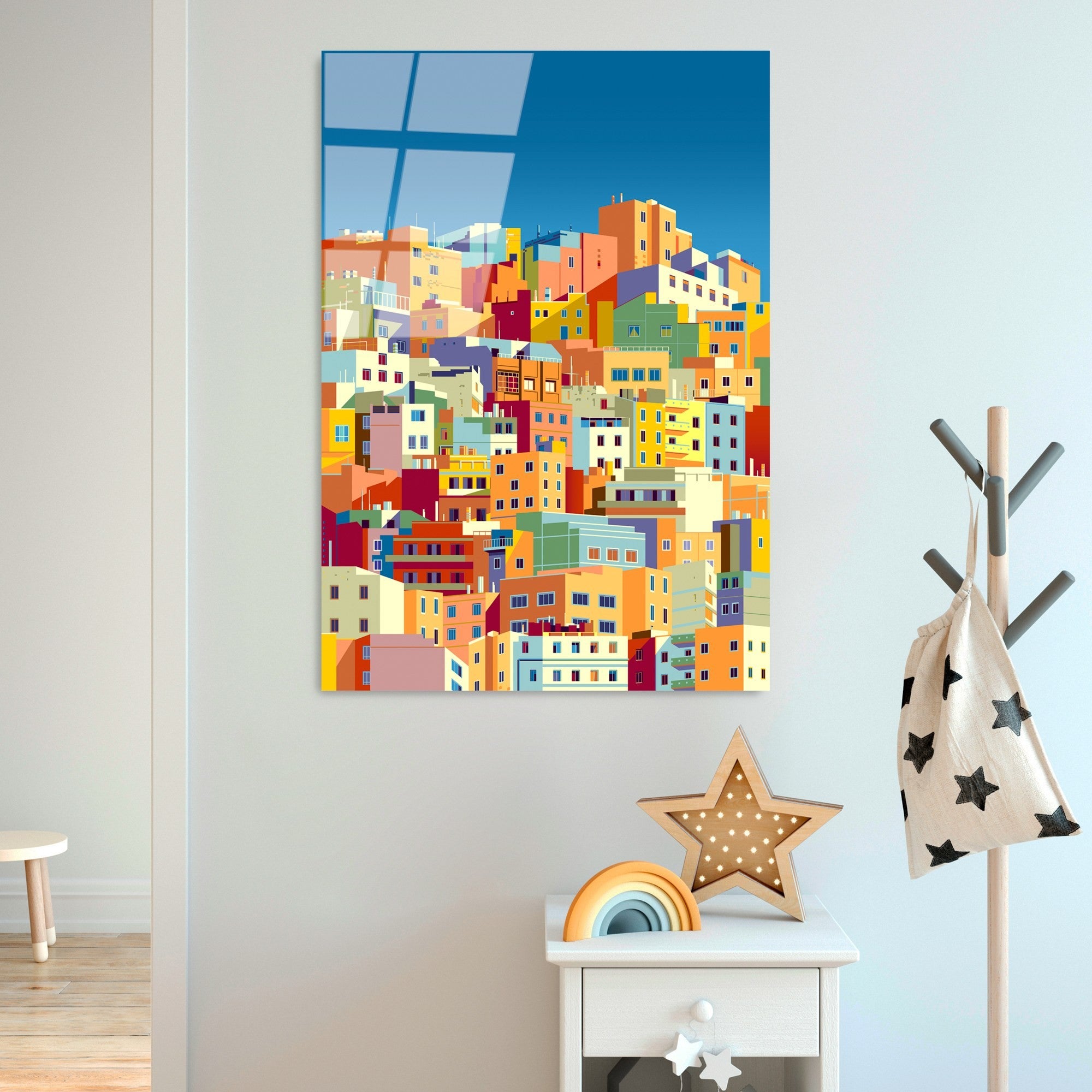 Quadro Decorativo em Vidro Temperado 70 x 100 cm (4 mm) Multicolorido – UV-759