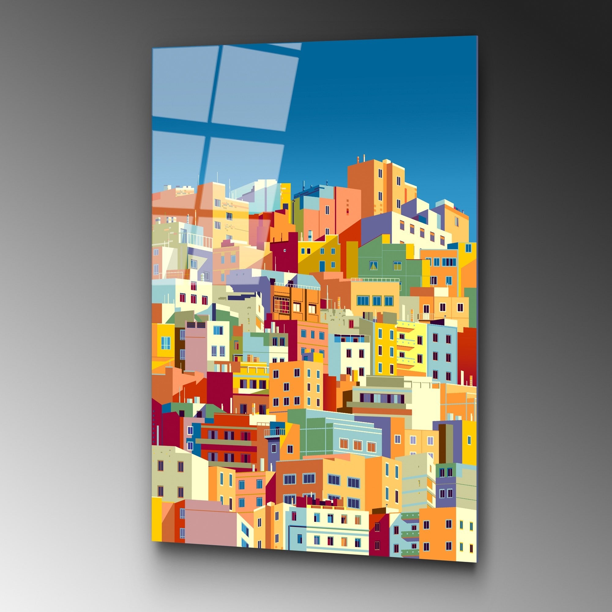 Quadro Decorativo em Vidro Temperado 70 x 100 cm (4 mm) Multicolorido – UV-759