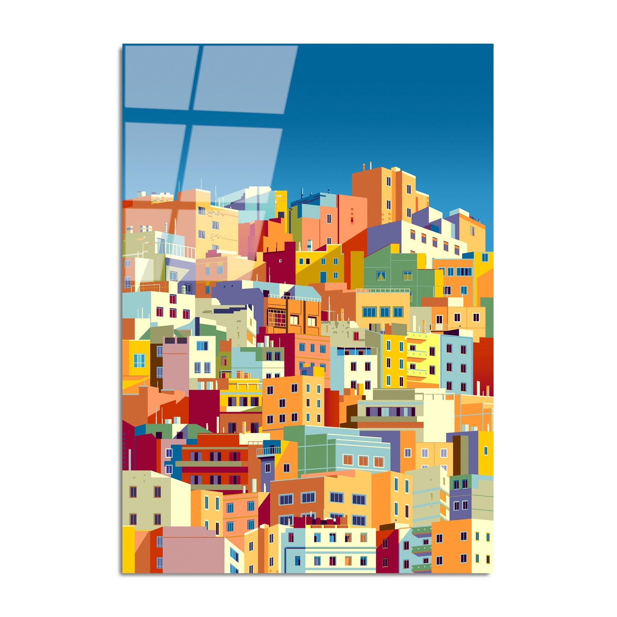 Quadro Decorativo em Vidro Temperado 70 x 100 cm (4 mm) Multicolorido – UV-759