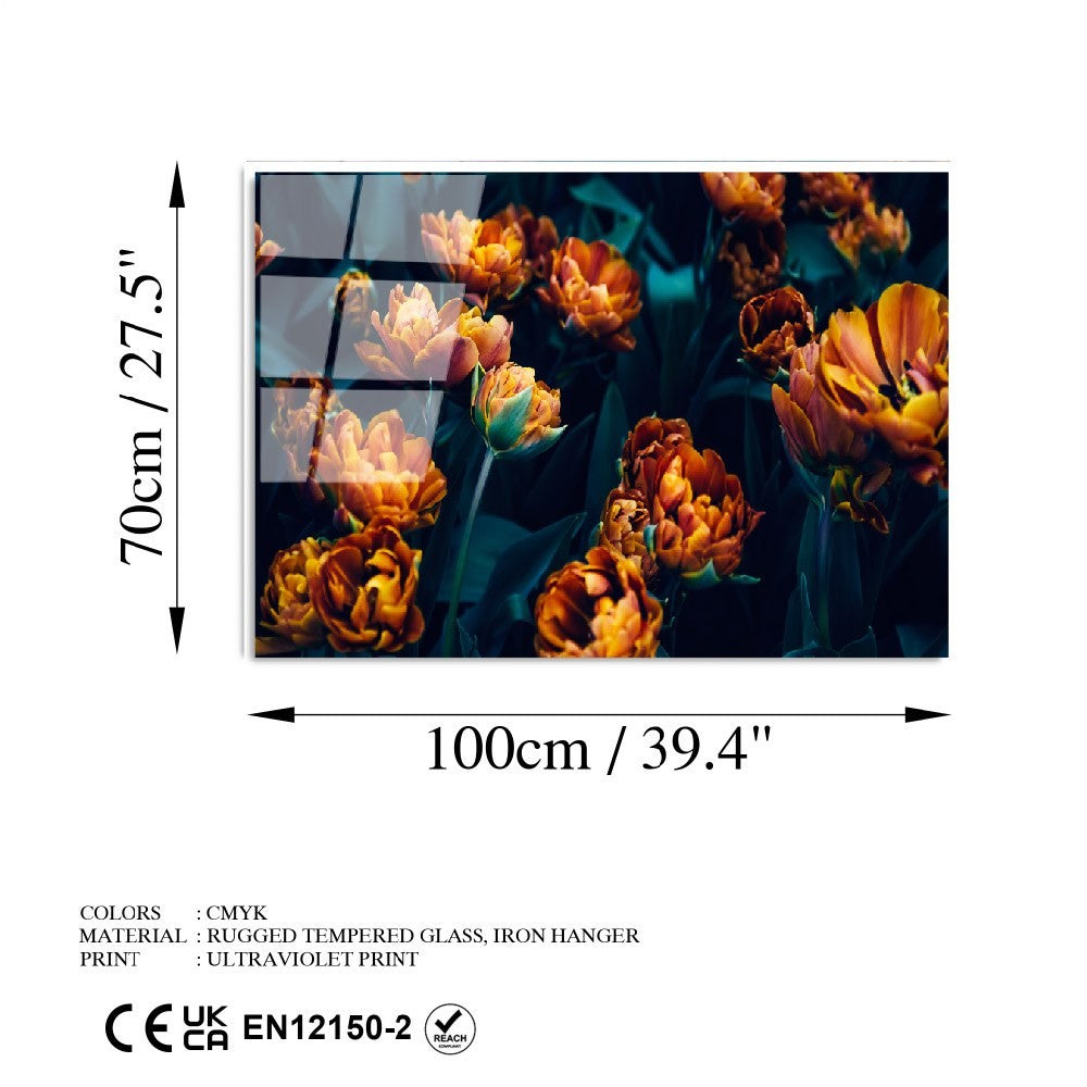 Quadro Decorativo em Vidro Temperado UV-760, Multicolor, 70 x 100 cm, 4 mm