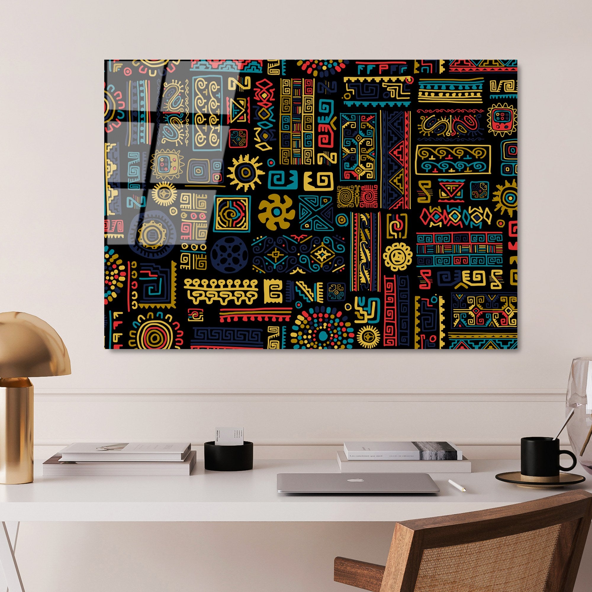 Quadro Decorativo em Vidro Temperado Multicolor UV-761 70 x 100 cm 4 mm