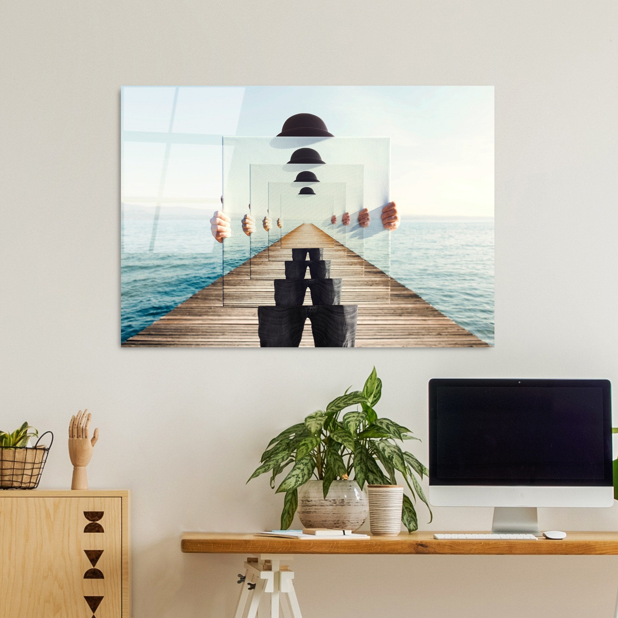 Quadro Decorativo em Vidro Temperado UV-762, 70 x 100 cm, Multicolorido, 4 mm, 7,609 kg