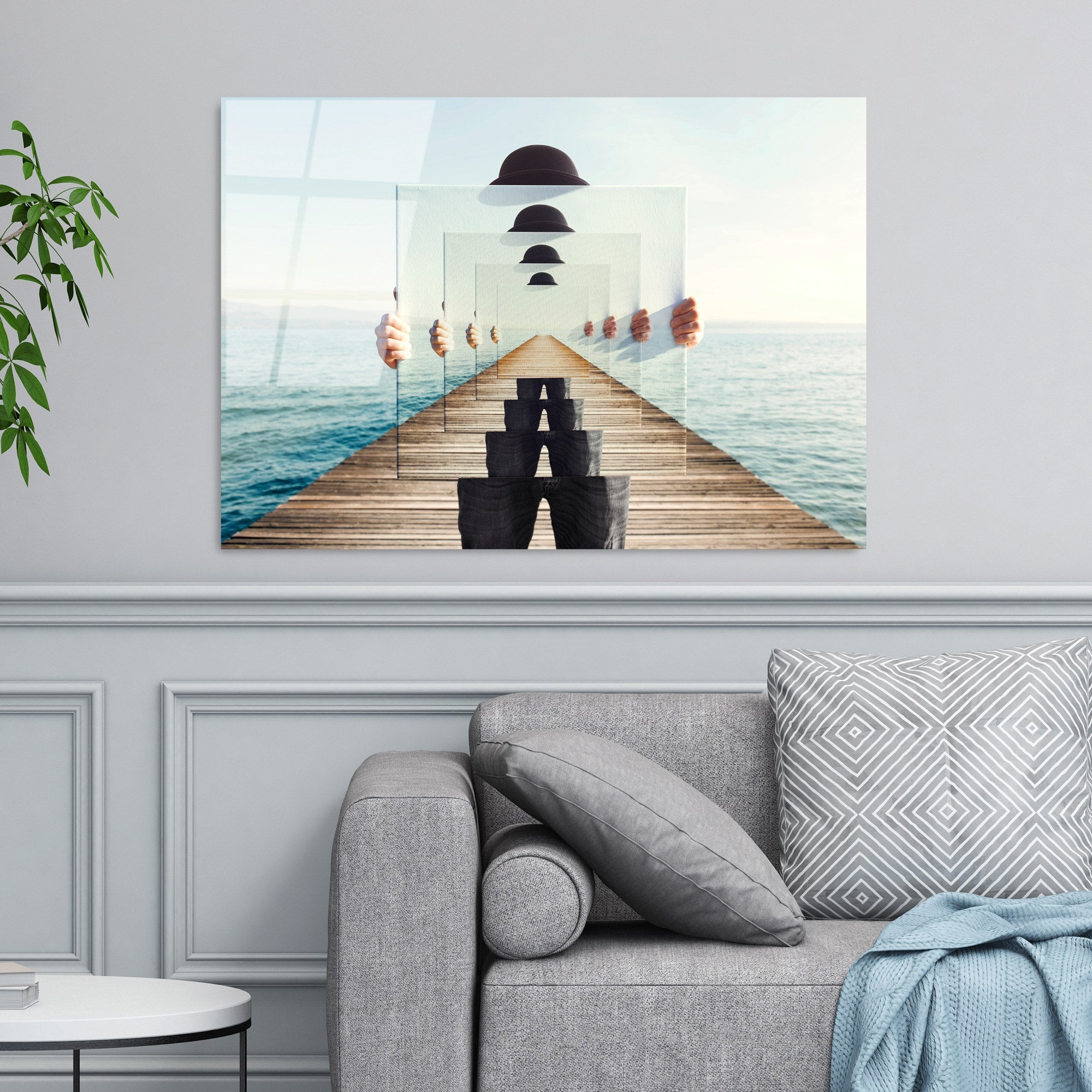 Quadro Decorativo em Vidro Temperado UV-762, 70 x 100 cm, Multicolorido, 4 mm, 7,609 kg