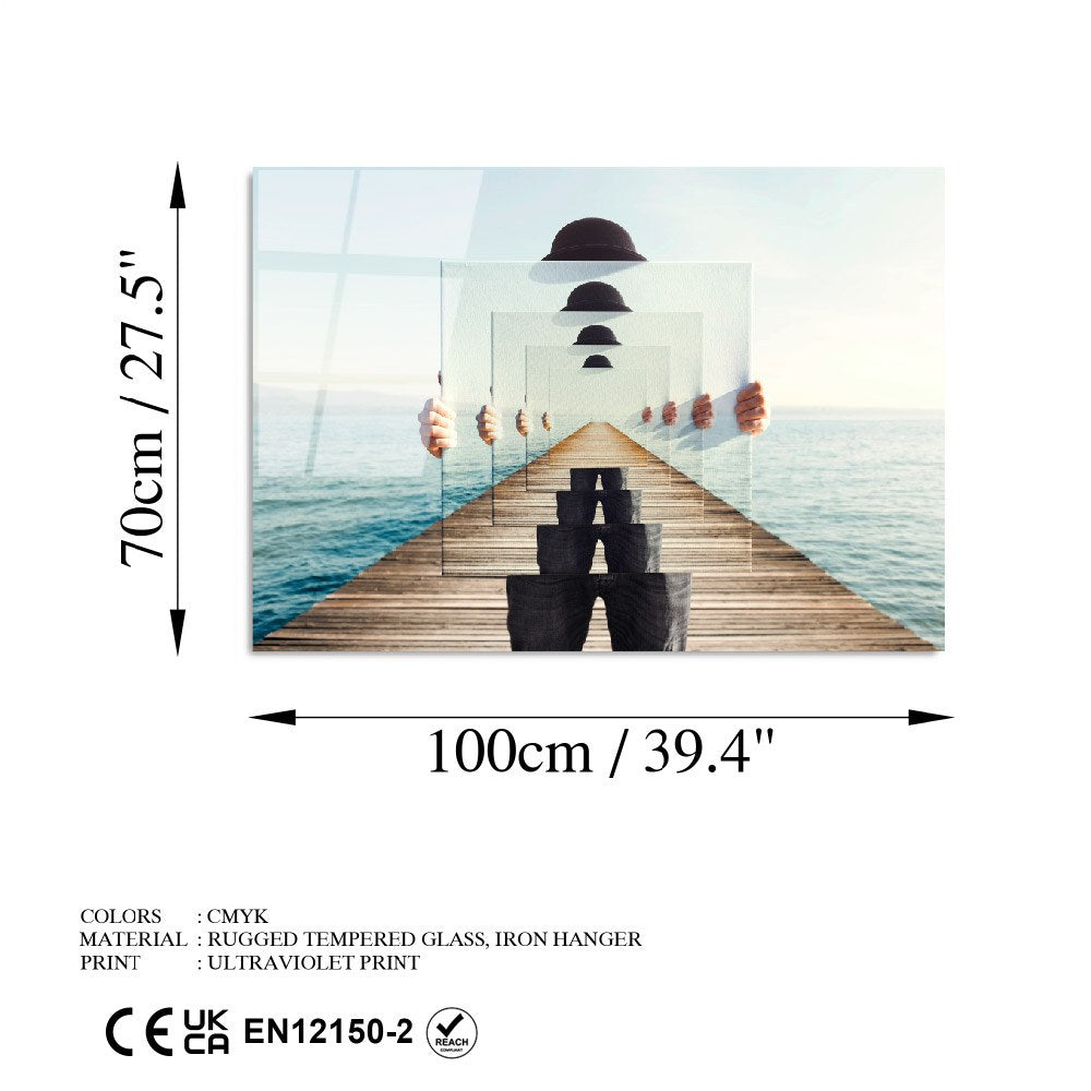 Quadro Decorativo em Vidro Temperado UV-762, 70 x 100 cm, Multicolorido, 4 mm, 7,609 kg