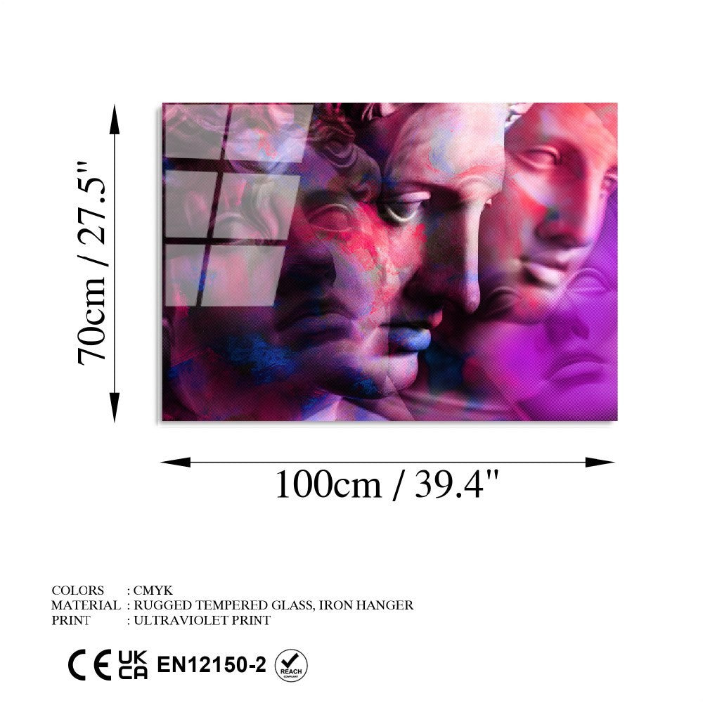 Quadro Decorativo em Vidro Temperado 70 x 100 cm (4 mm) – Multicolorido | UV-763 | Ref. 123BZM2255