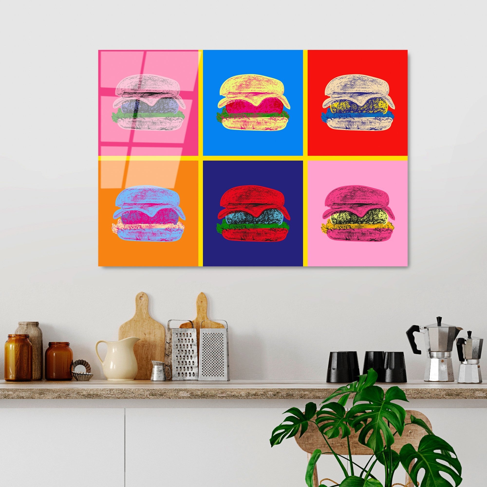 Quadro Decorativo em Vidro Temperado Multicolor 70 x 100 cm (4 mm) | UV-765 | 123BZM2257