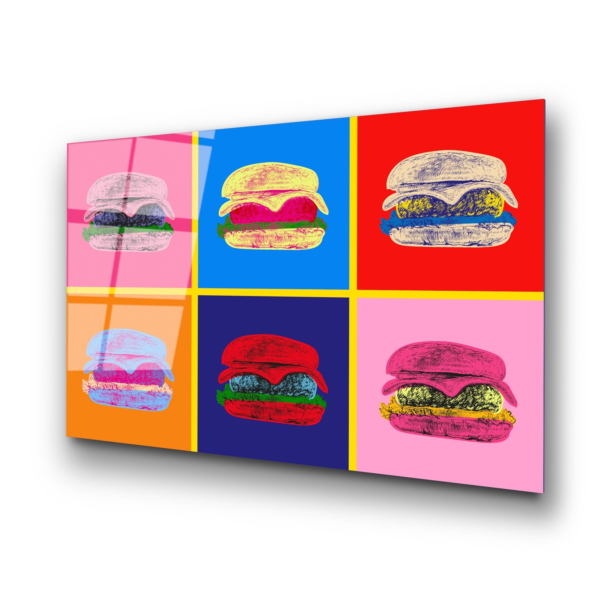 Quadro Decorativo em Vidro Temperado Multicolor 70 x 100 cm (4 mm) | UV-765 | 123BZM2257