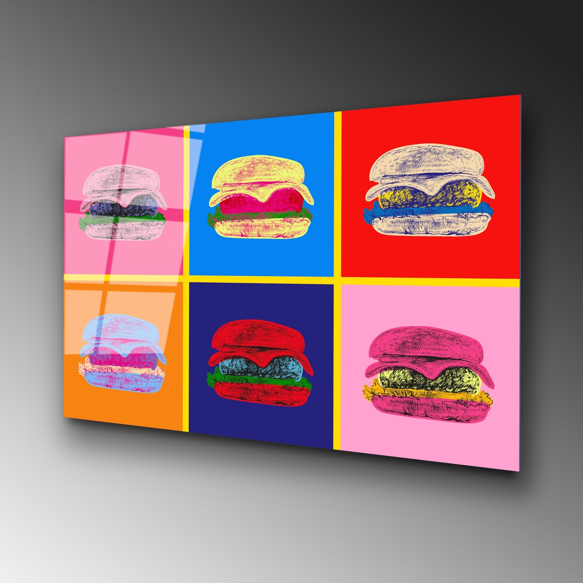 Quadro Decorativo em Vidro Temperado Multicolor 70 x 100 cm (4 mm) | UV-765 | 123BZM2257