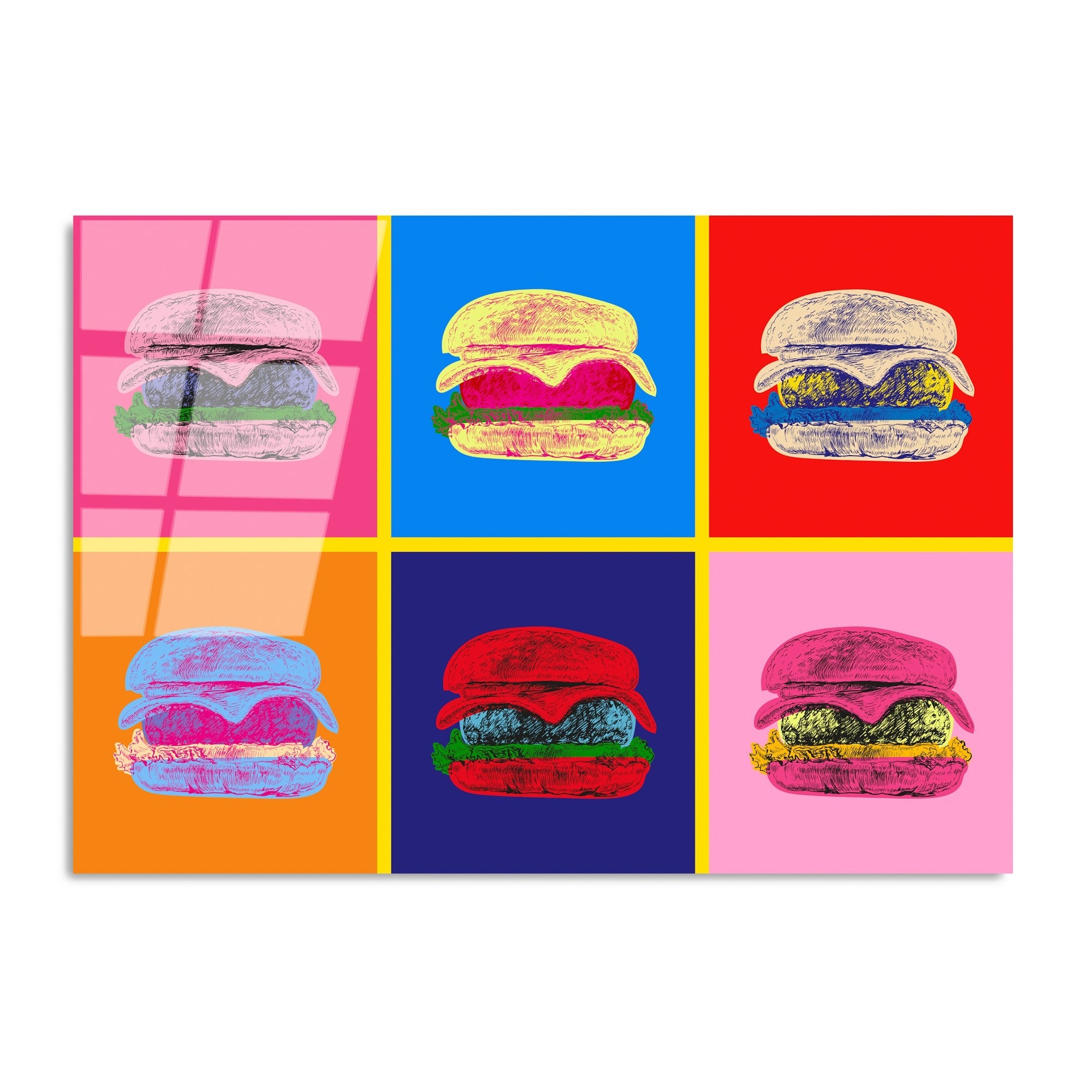 Quadro Decorativo em Vidro Temperado Multicolor 70 x 100 cm (4 mm) | UV-765 | 123BZM2257