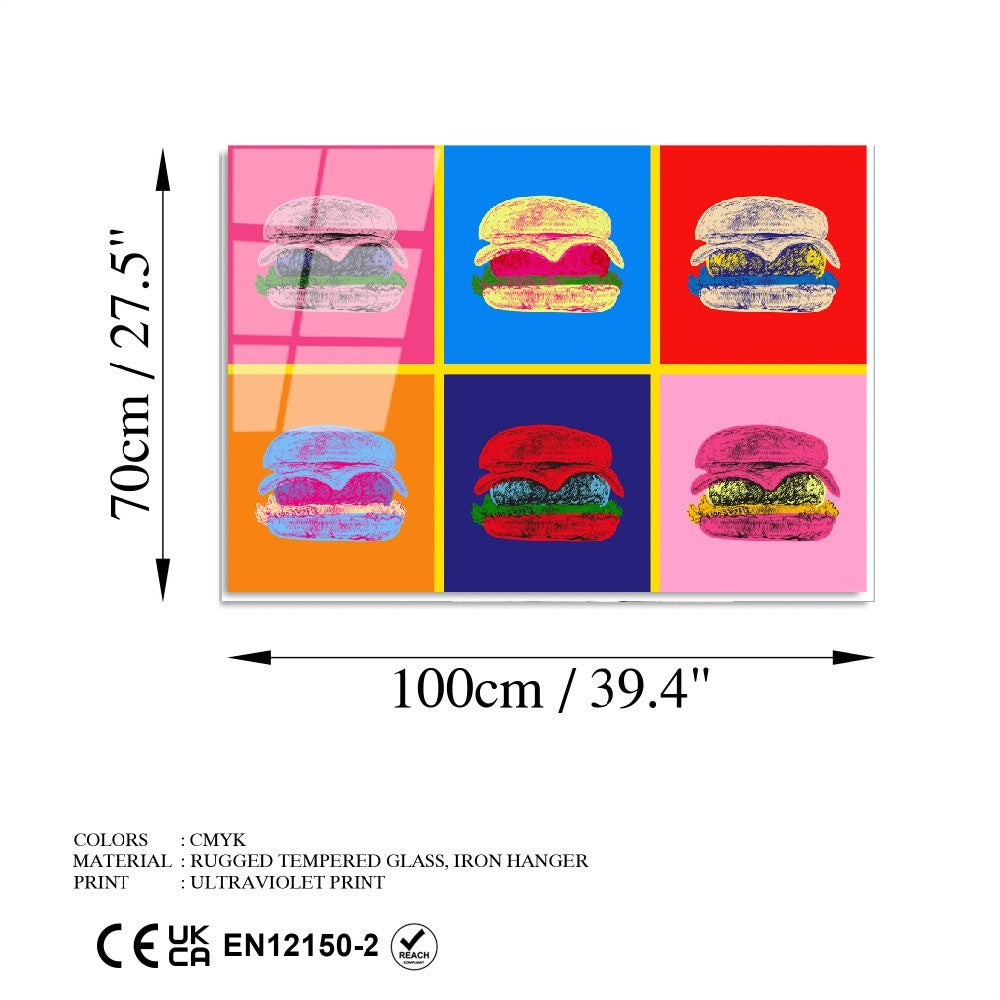 Quadro Decorativo em Vidro Temperado Multicolor 70 x 100 cm (4 mm) | UV-765 | 123BZM2257