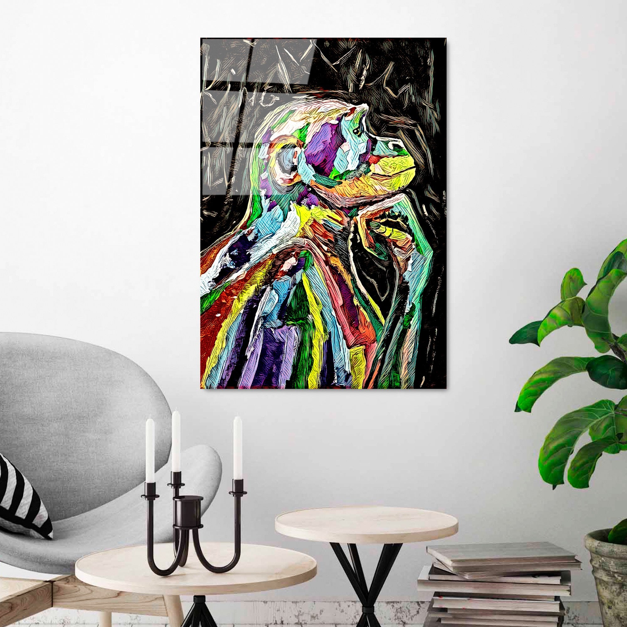 Quadro Decorativo em Vidro Temperado 70 x 100 cm, Multicolor – UV-767 (100% vidro, 4 mm, 7,609 kg) – 123BZM2259