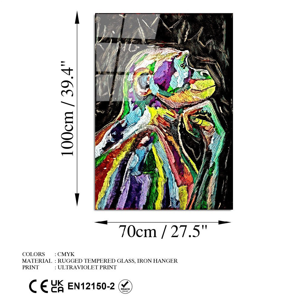 Quadro Decorativo em Vidro Temperado 70 x 100 cm, Multicolor – UV-767 (100% vidro, 4 mm, 7,609 kg) – 123BZM2259