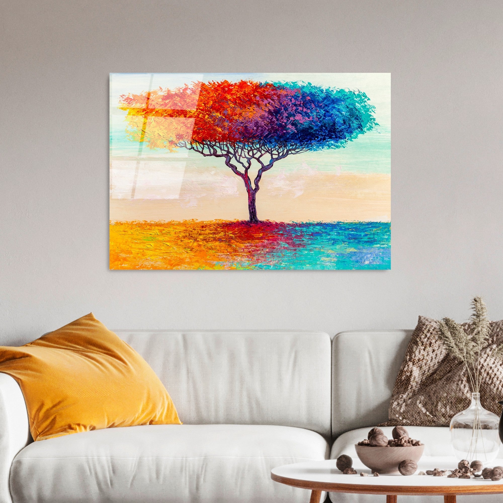 Quadro Decorativo em Vidro Temperado 100% UV-769, Multicolor, 70 x 100 cm (4 mm)