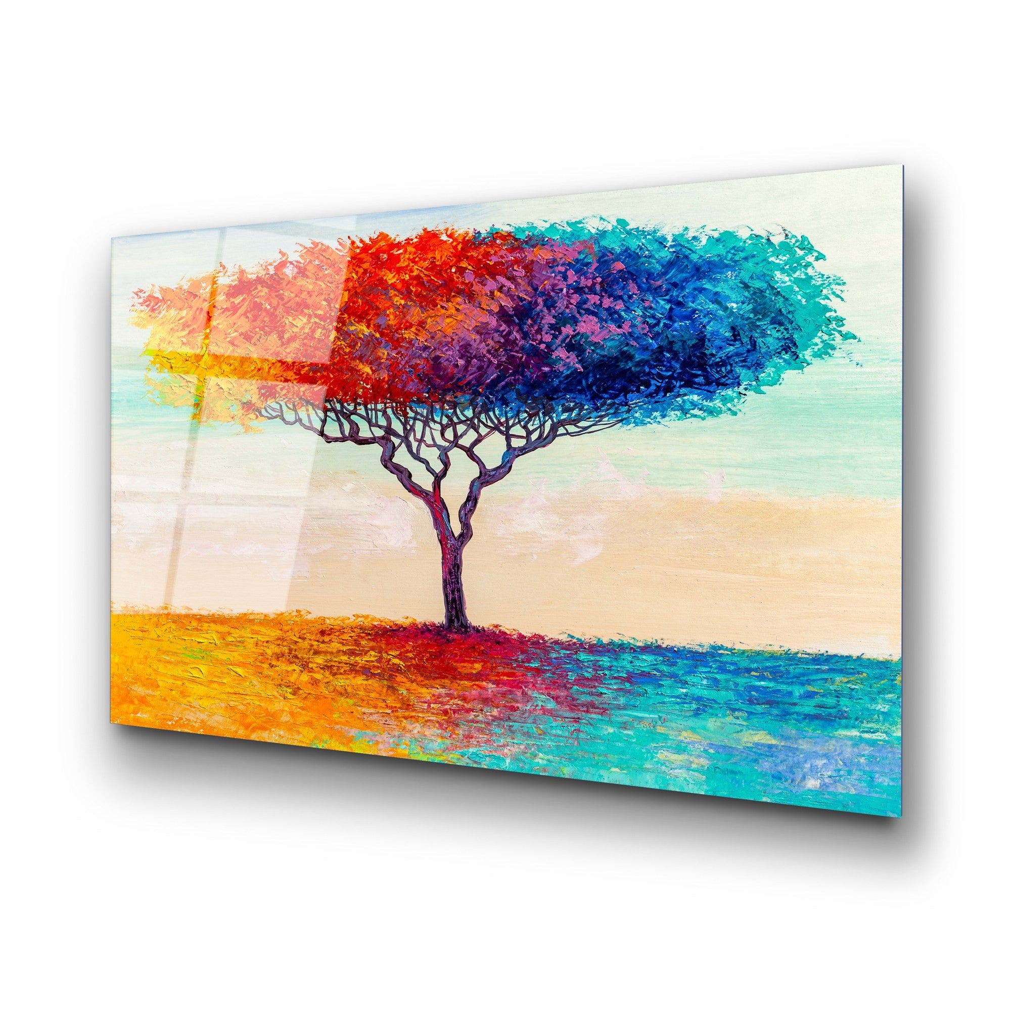 Quadro Decorativo em Vidro Temperado 100% UV-769, Multicolor, 70 x 100 cm (4 mm)