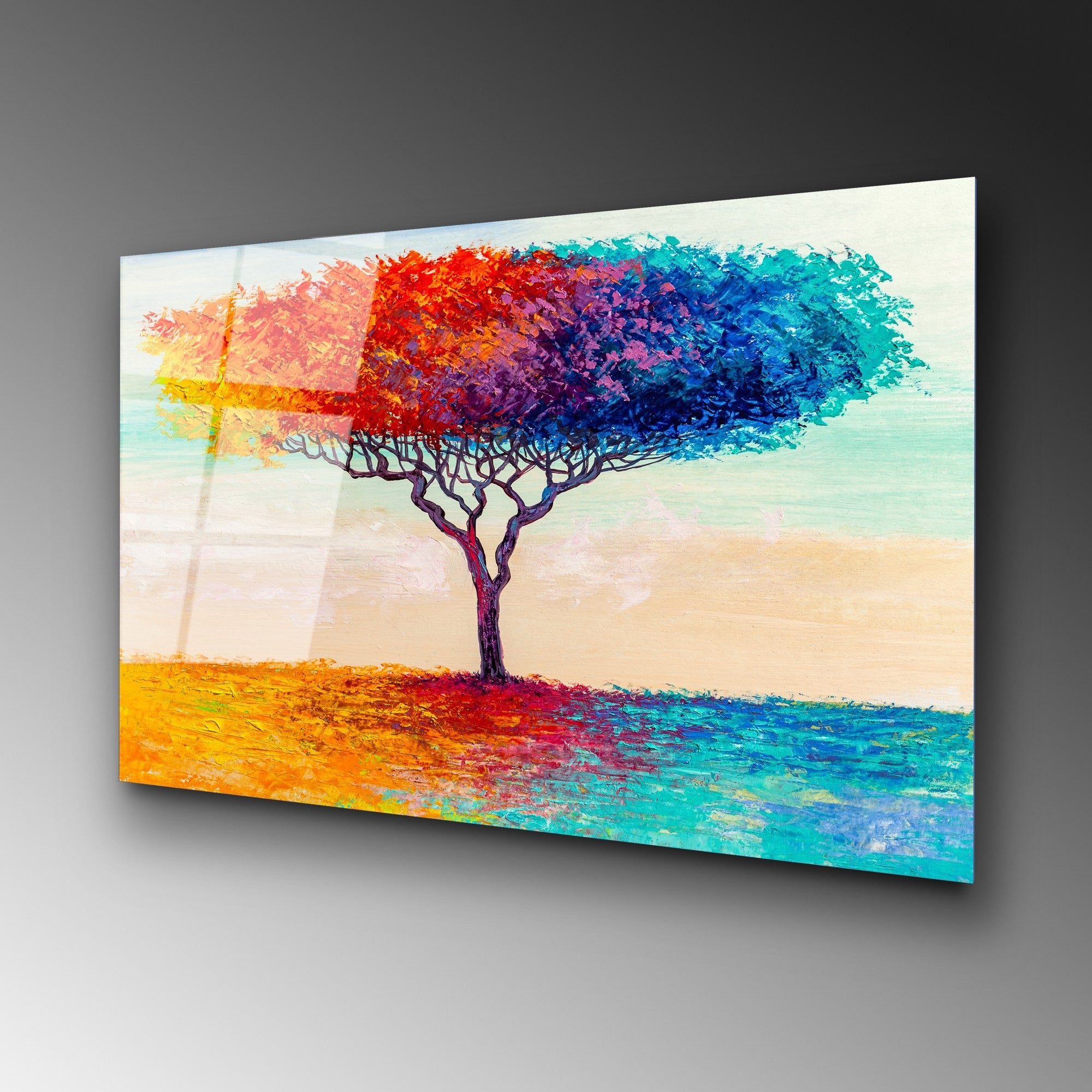 Quadro Decorativo em Vidro Temperado 100% UV-769, Multicolor, 70 x 100 cm (4 mm)