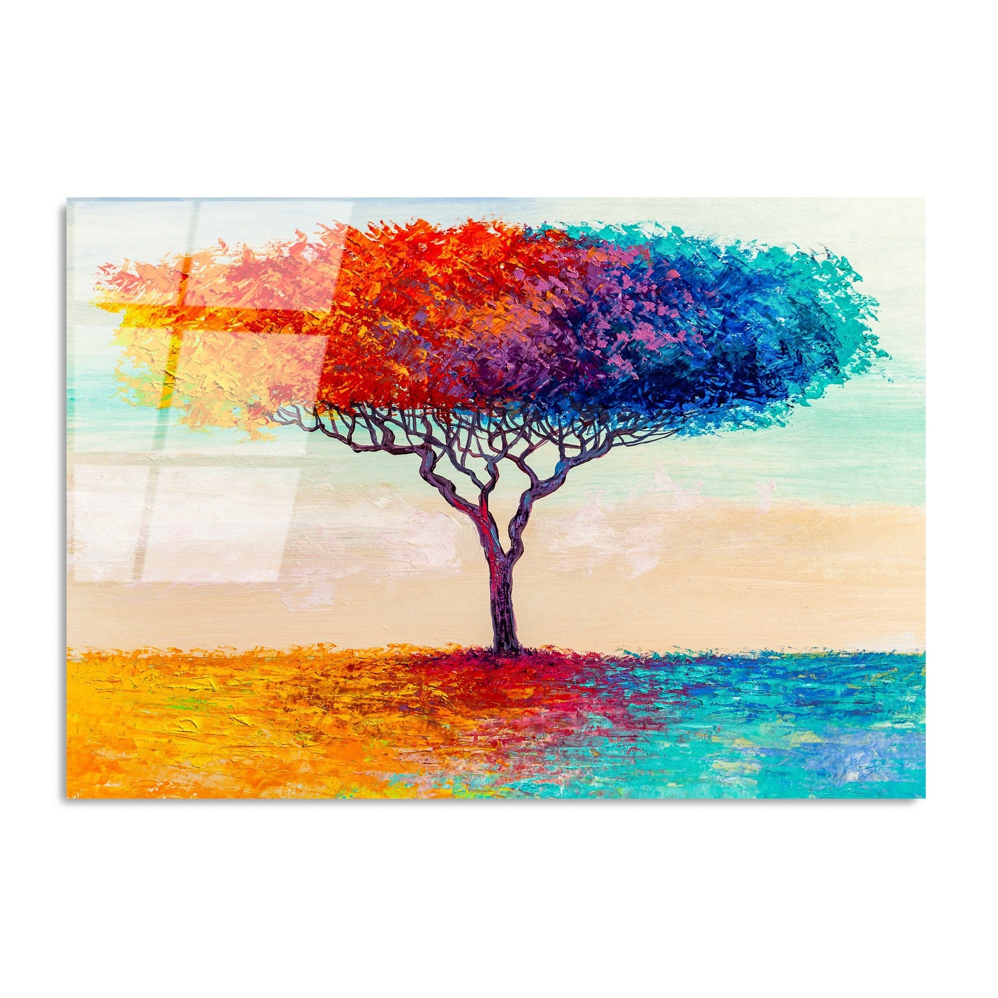 Quadro Decorativo em Vidro Temperado 100% UV-769, Multicolor, 70 x 100 cm (4 mm)