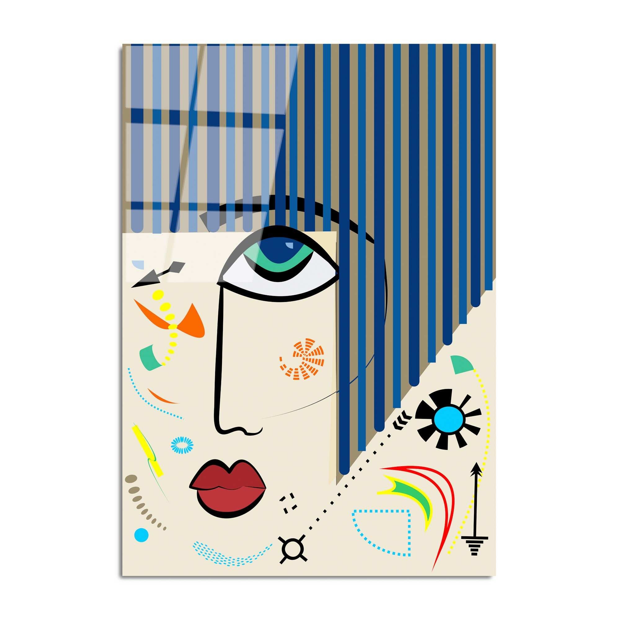 Quadro Decorativo em Vidro Temperado UV-771, 70 x 100 cm, Multicolorido, 4 mm (100% Vidro Temperado)