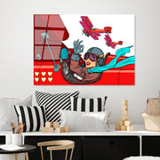 Quadro Decorativo em Vidro Temperado UV-773 - Multicolor, 70 x 100 cm, 4 mm