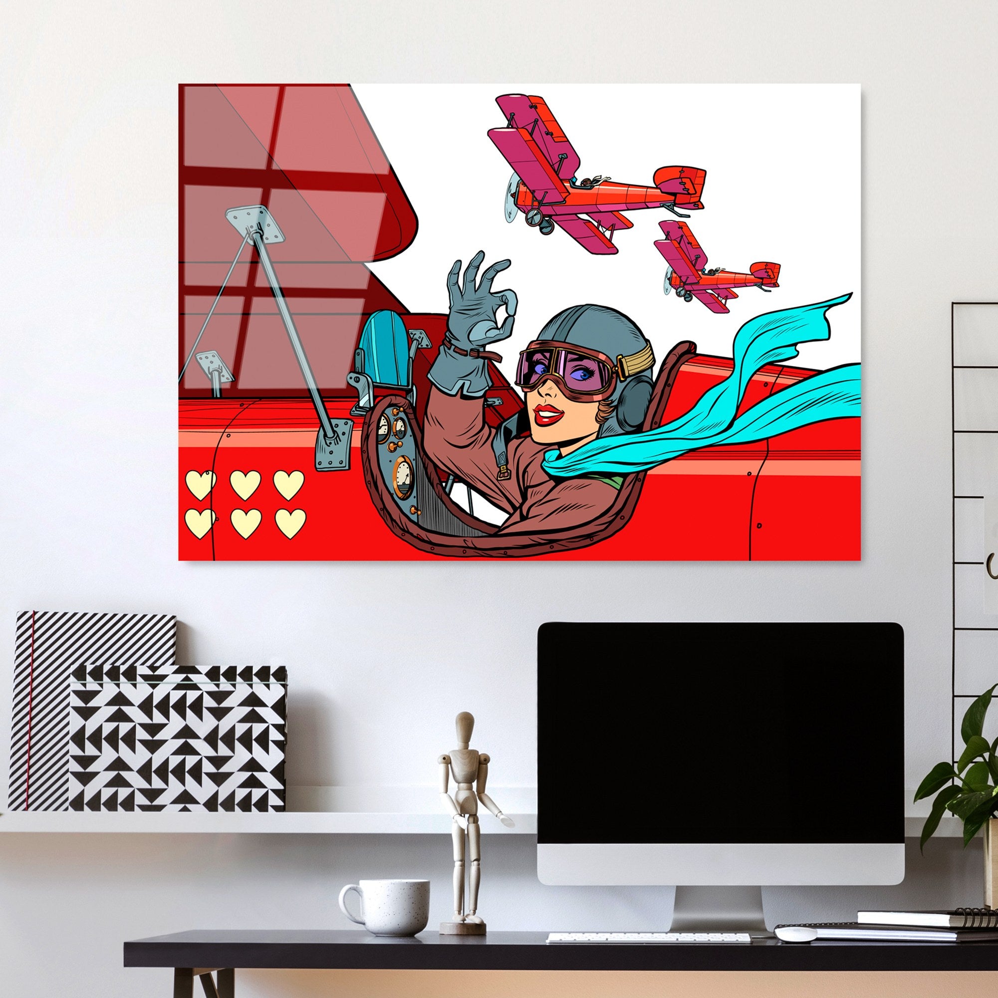 Quadro Decorativo em Vidro Temperado UV-773 - Multicolor, 70 x 100 cm, 4 mm