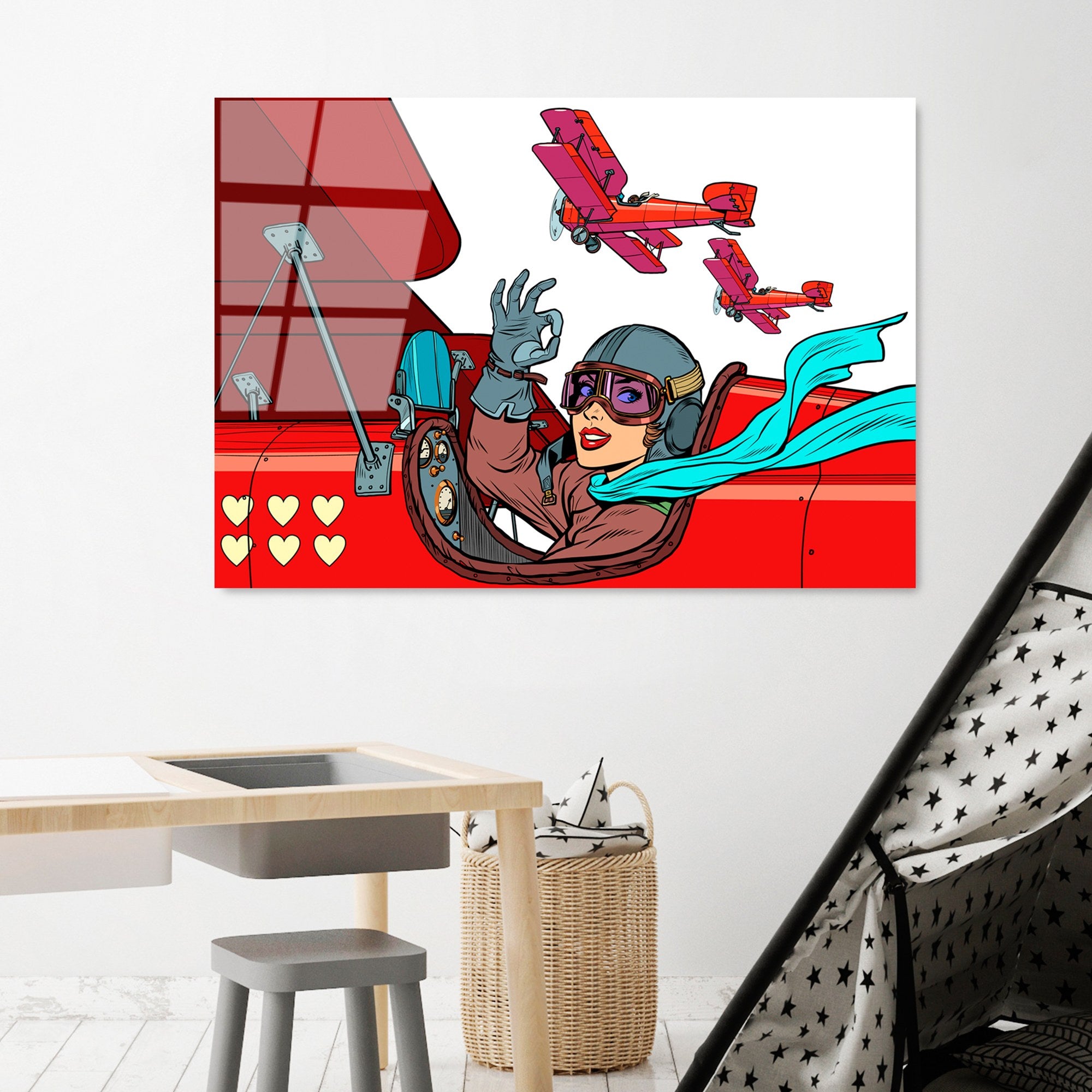 Quadro Decorativo em Vidro Temperado UV-773 - Multicolor, 70 x 100 cm, 4 mm