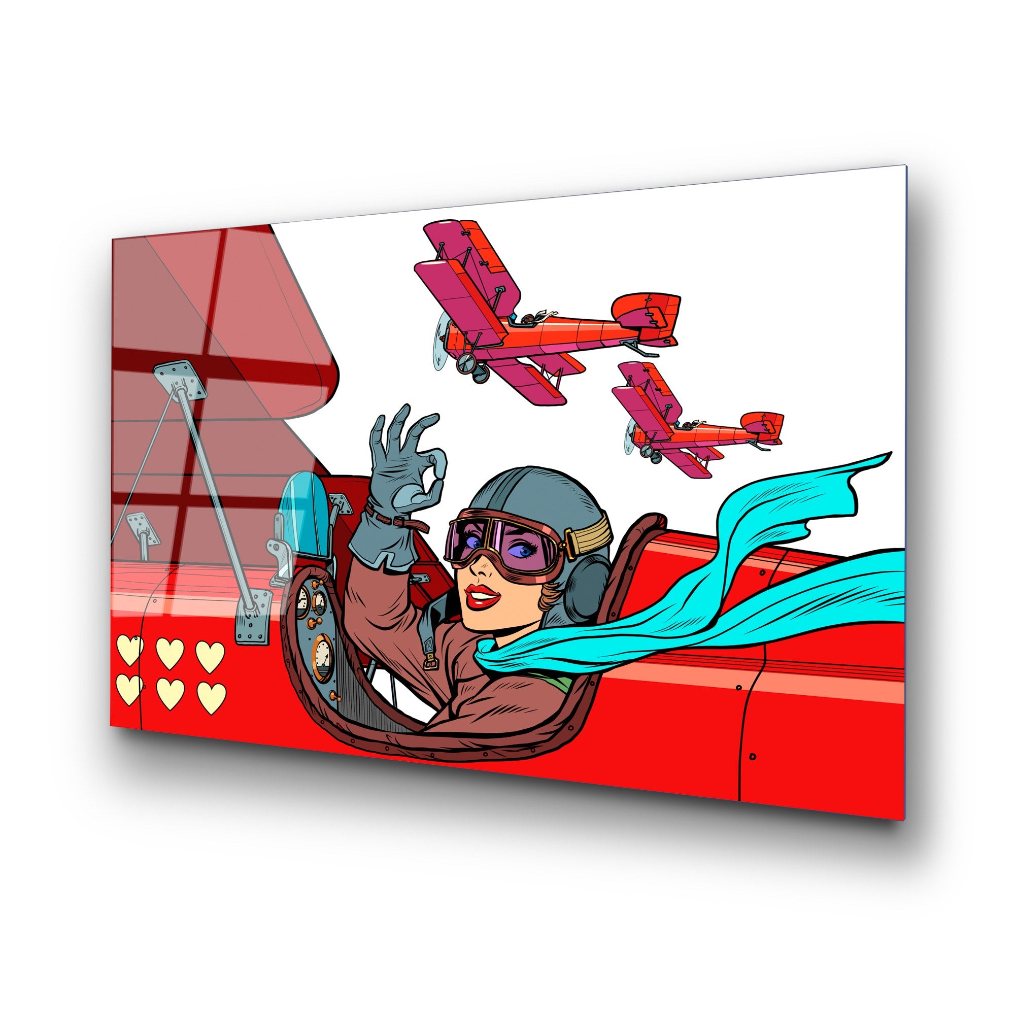 Quadro Decorativo em Vidro Temperado UV-773 - Multicolor, 70 x 100 cm, 4 mm