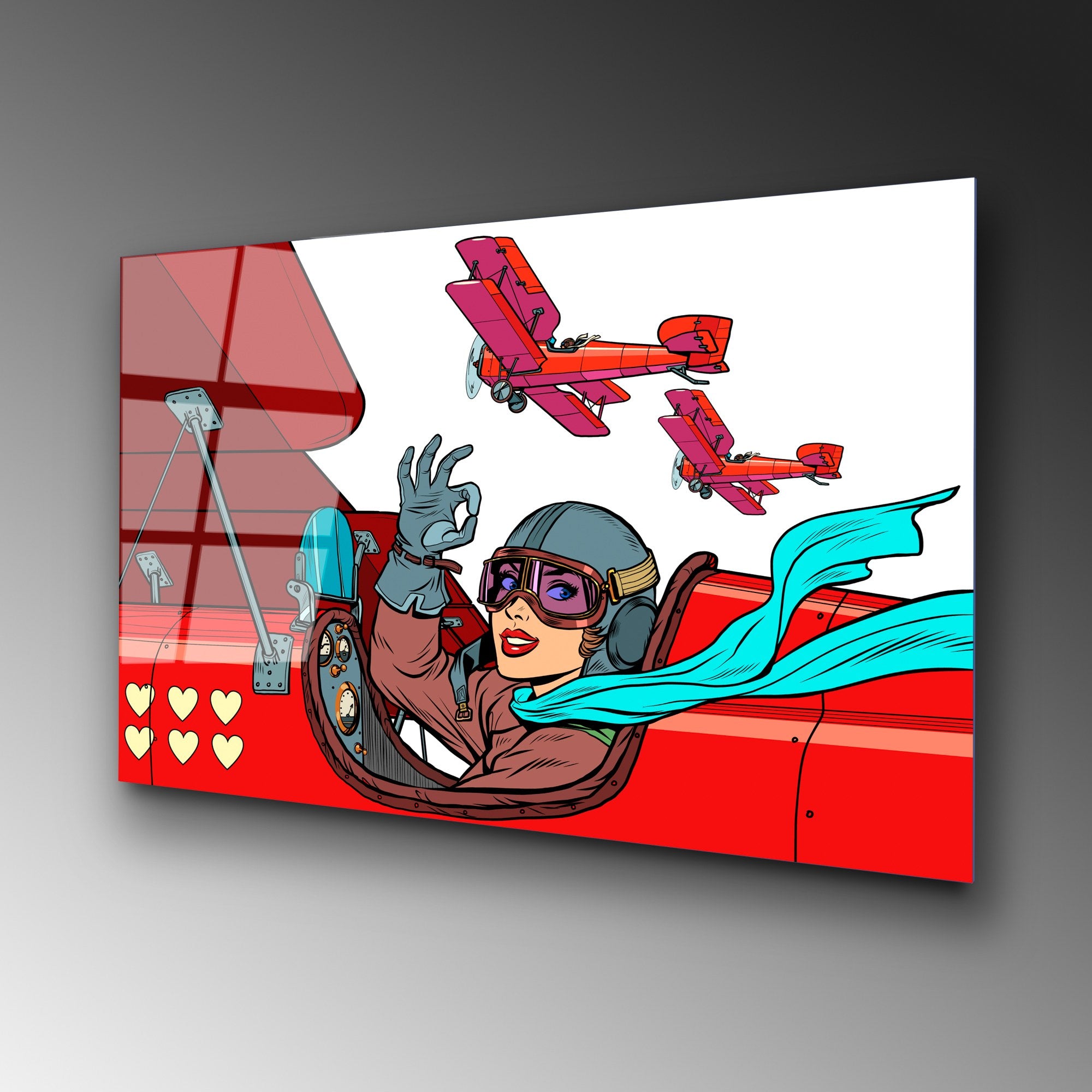 Quadro Decorativo em Vidro Temperado UV-773 - Multicolor, 70 x 100 cm, 4 mm