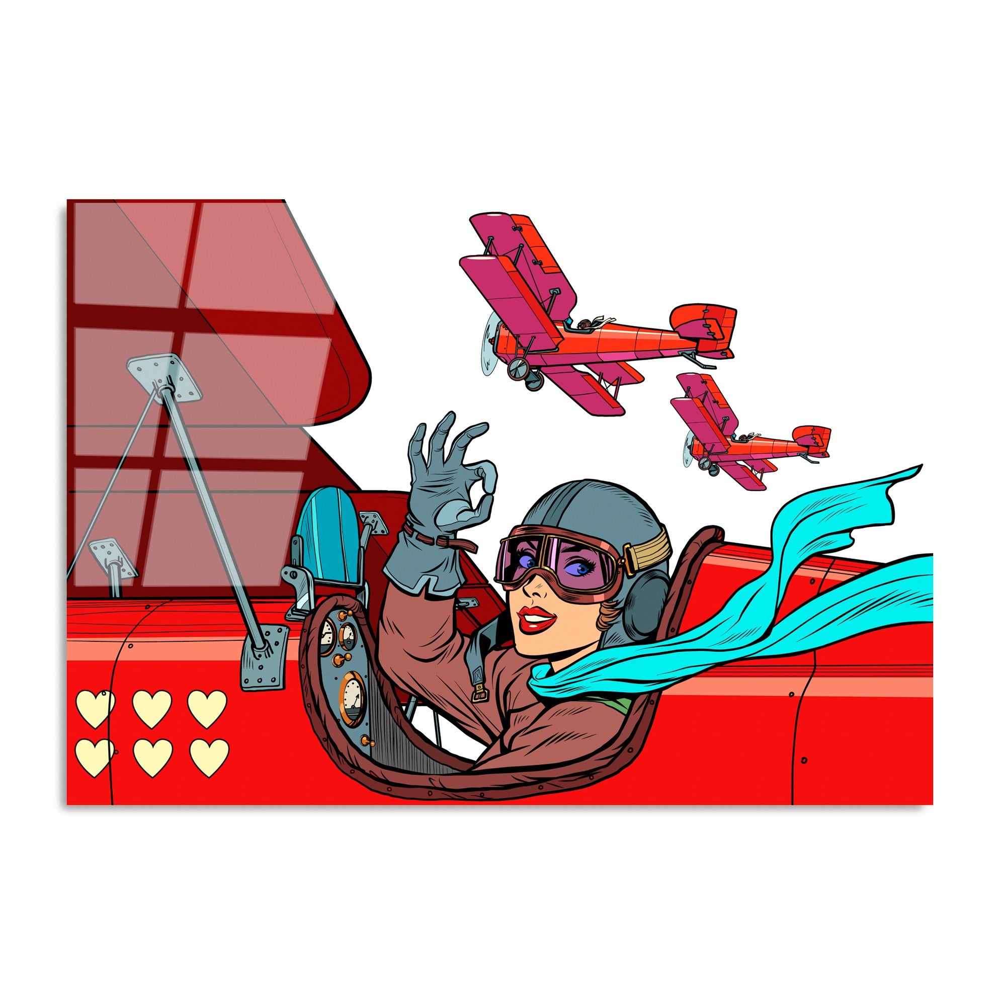 Quadro Decorativo em Vidro Temperado UV-773 - Multicolor, 70 x 100 cm, 4 mm