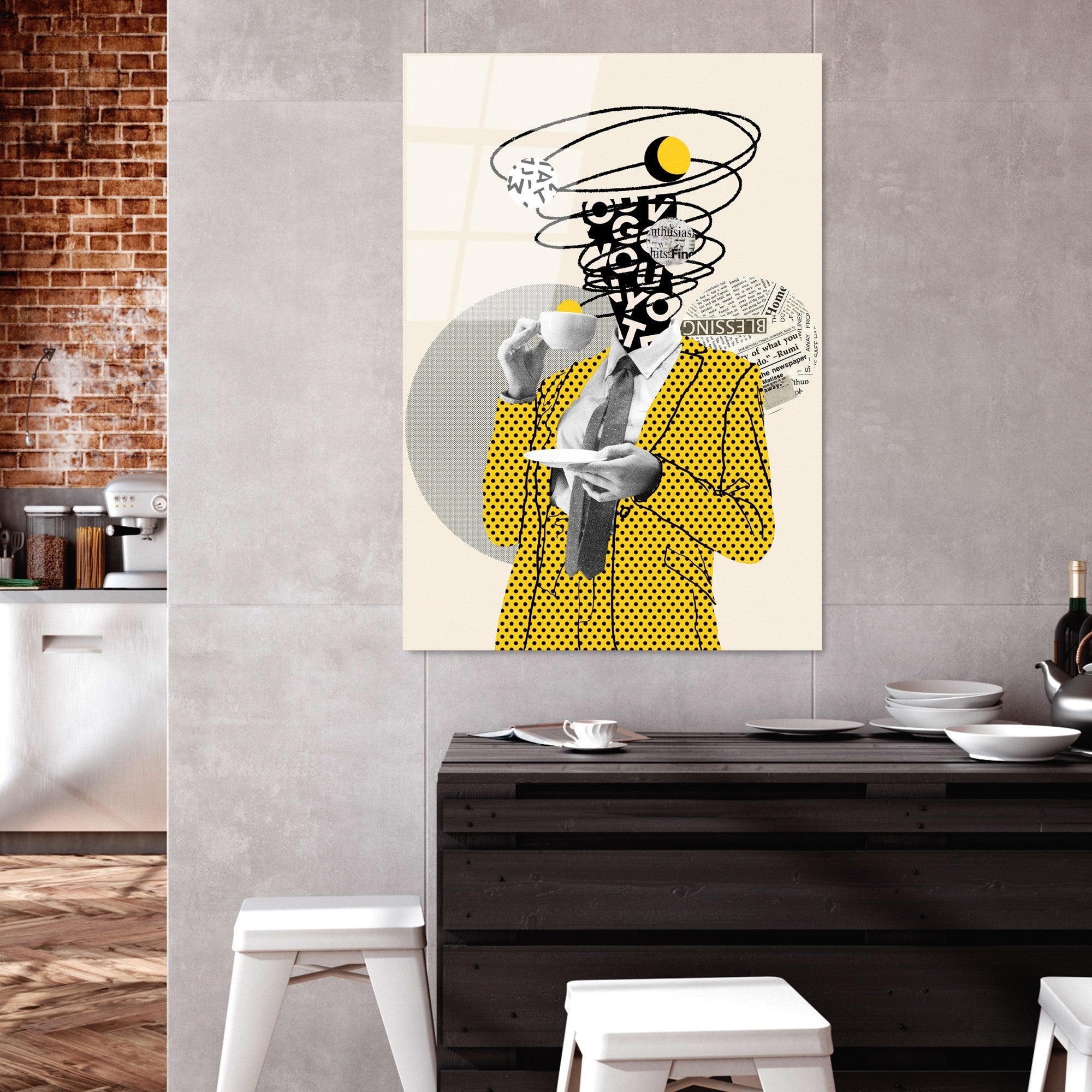 Quadro Decorativo em Vidro Temperado UV-774 (70x100 cm) Multicolor, 4 mm — Ref. 123BZM2266