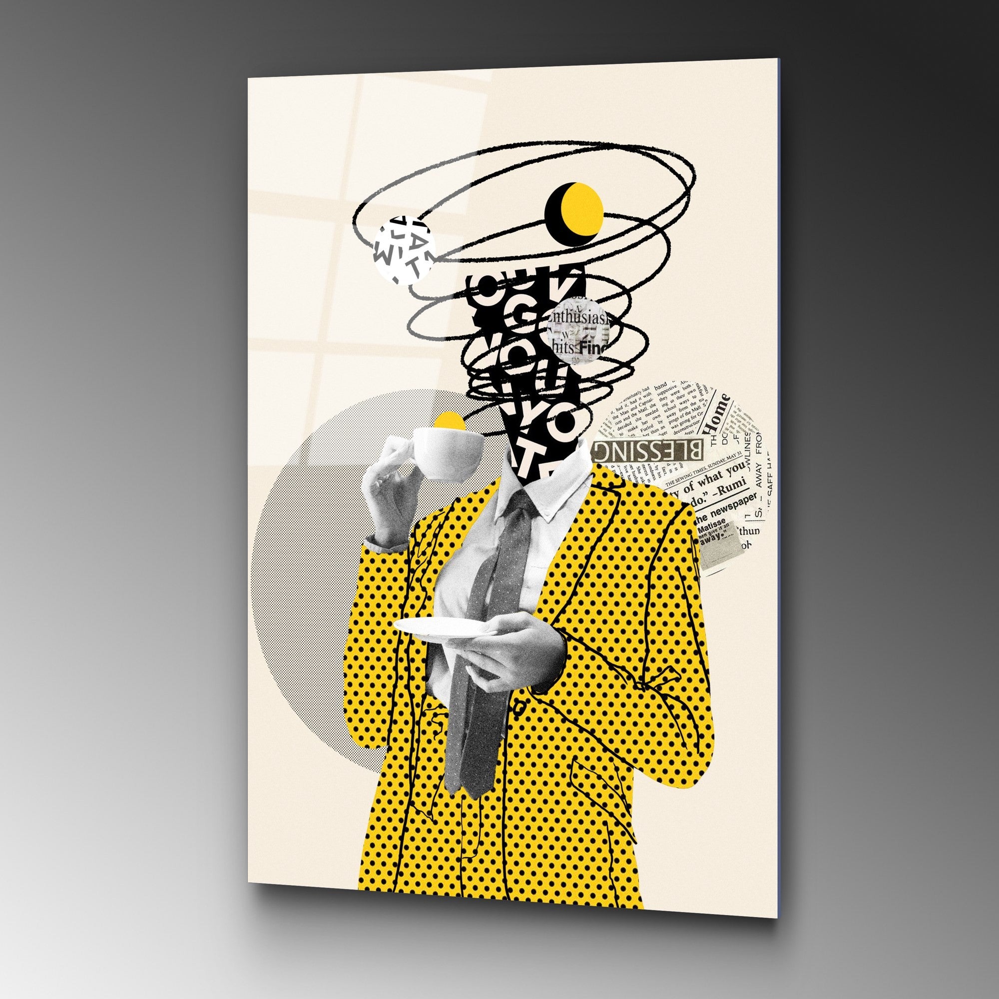 Quadro Decorativo em Vidro Temperado UV-774 (70x100 cm) Multicolor, 4 mm — Ref. 123BZM2266