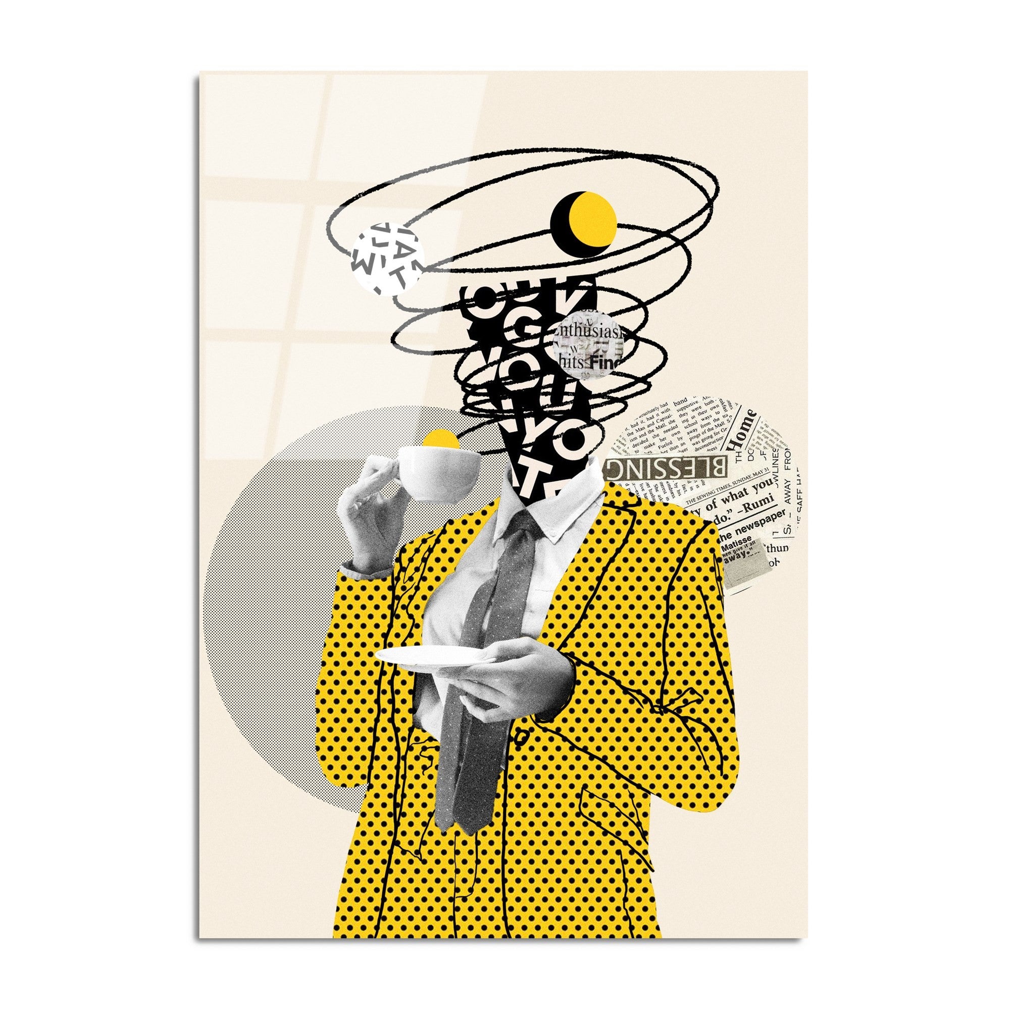 Quadro Decorativo em Vidro Temperado UV-774 (70x100 cm) Multicolor, 4 mm — Ref. 123BZM2266