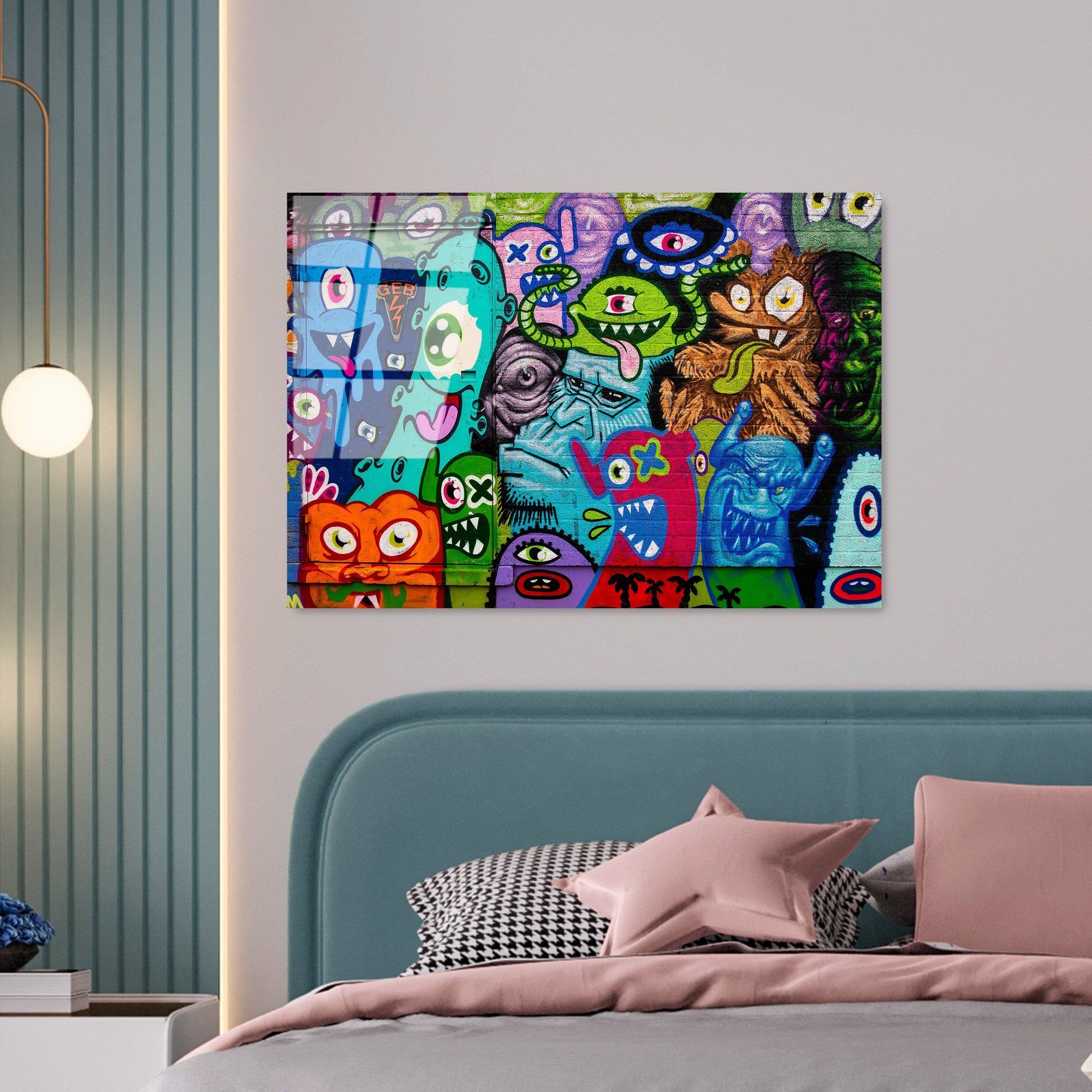 Quadro Decorativo em Vidro Temperado UV-778 Multicolor 70 x 100 cm (4 mm)