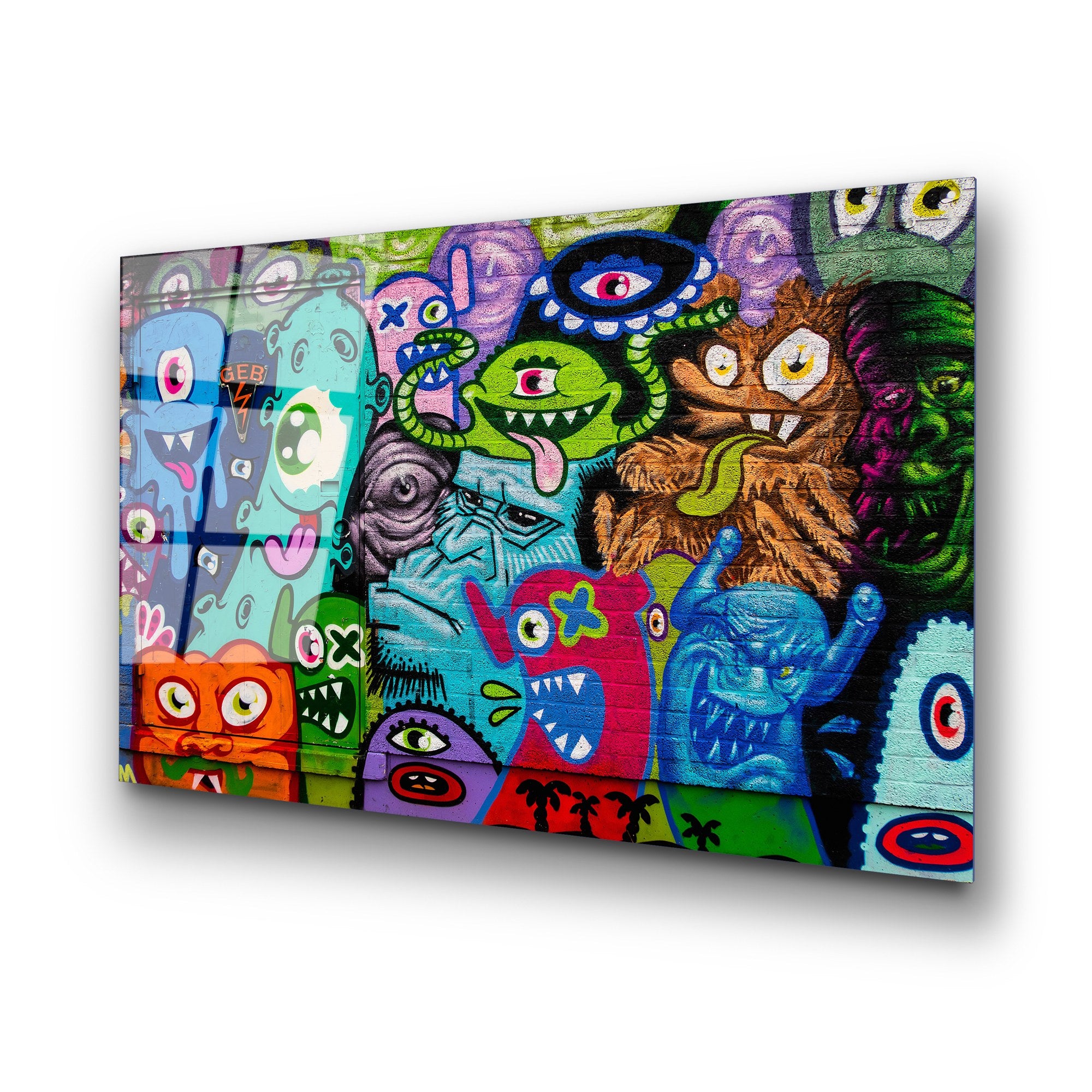 Quadro Decorativo em Vidro Temperado UV-778 Multicolor 70 x 100 cm (4 mm)