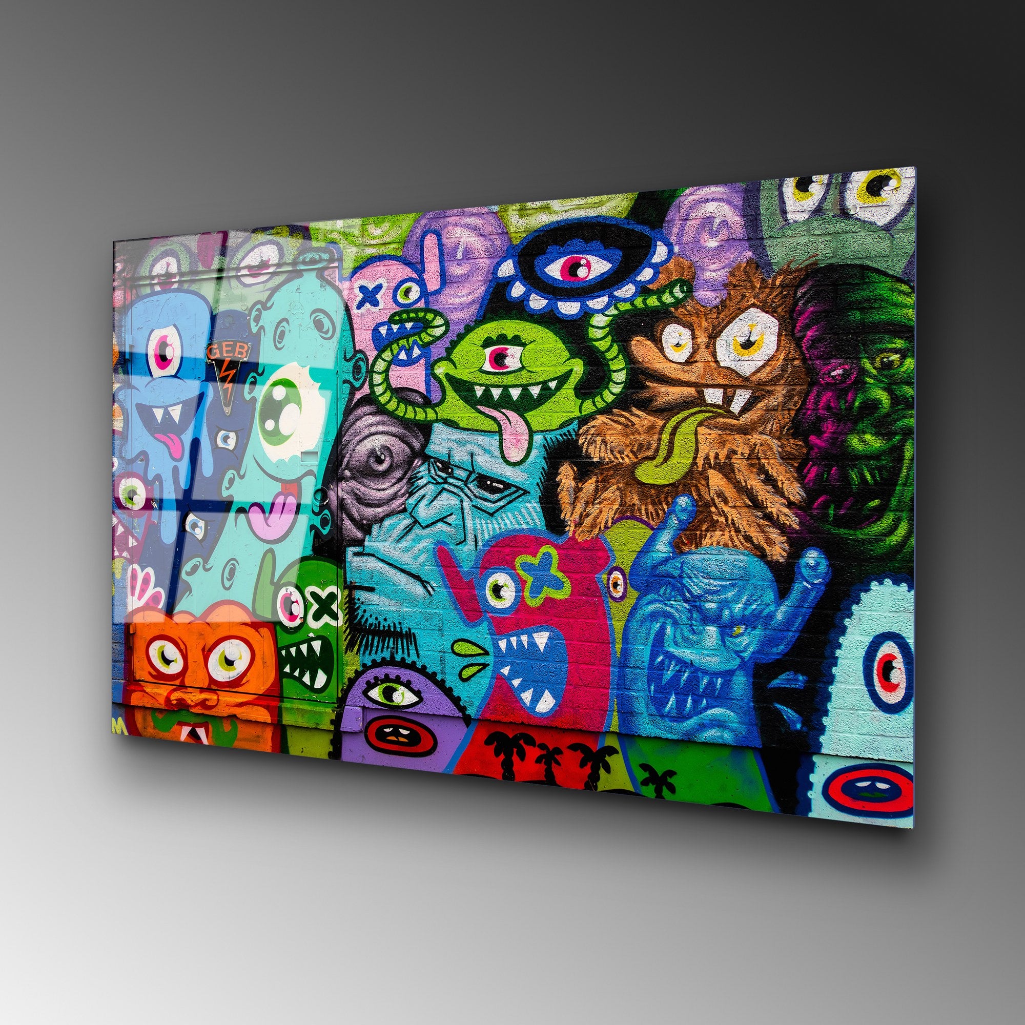 Quadro Decorativo em Vidro Temperado UV-778 Multicolor 70 x 100 cm (4 mm)