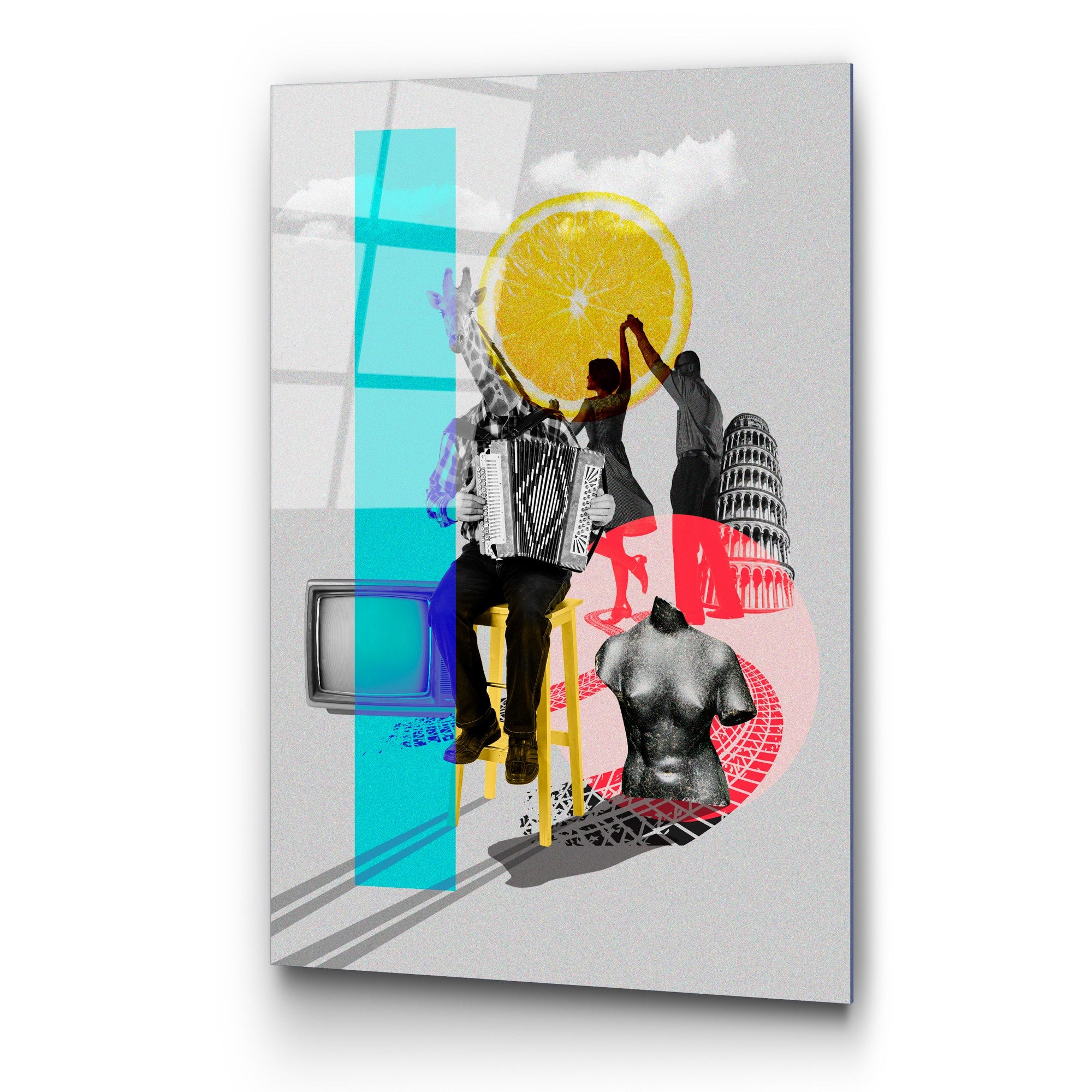 Quadro Decorativo em Vidro Temperado UV-779, Multicolor, 70 x 100 cm (4 mm)