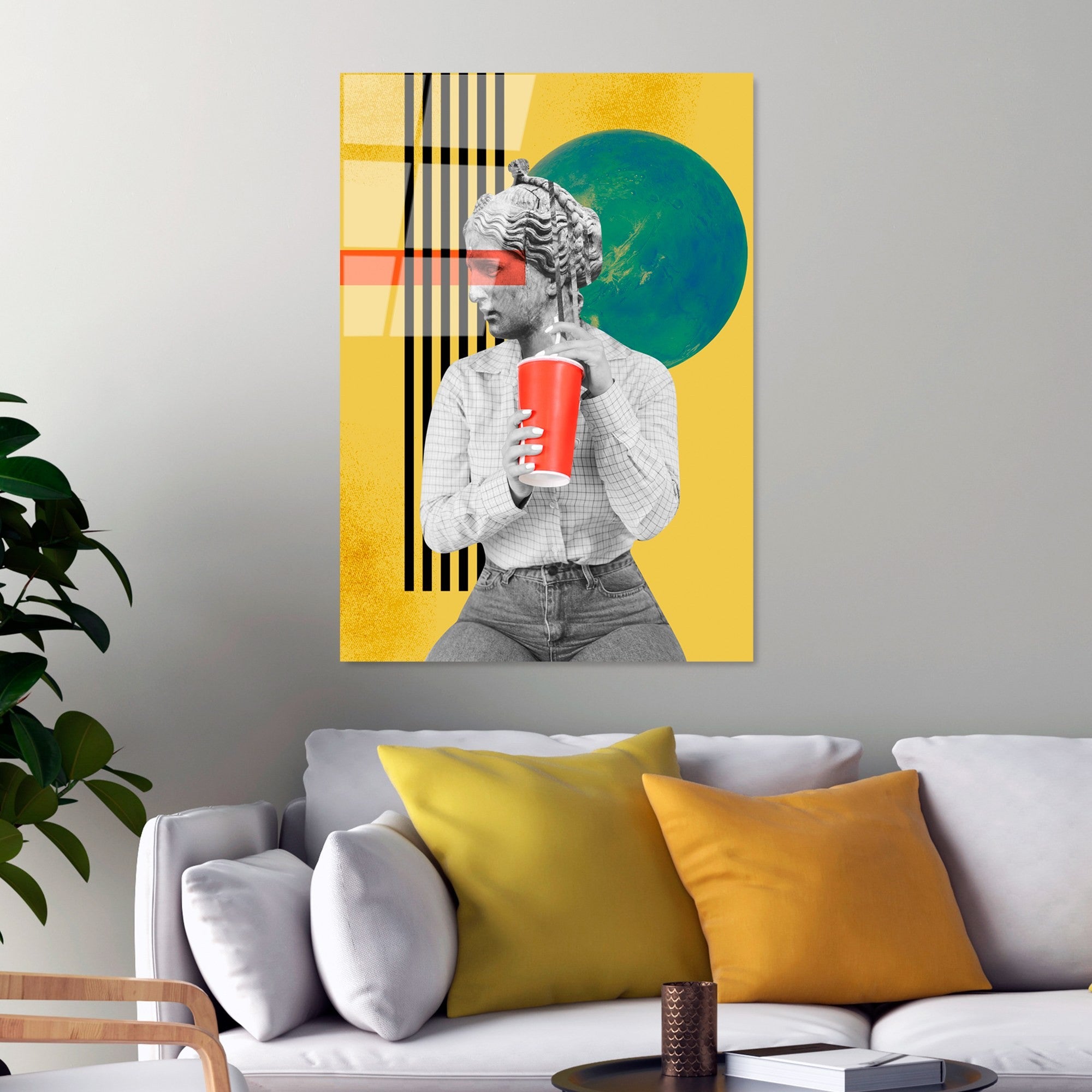 Quadro Decorativo em Vidro Temperado UV-780, Multicolor, 70 x 100 cm, Vidro 4 mm