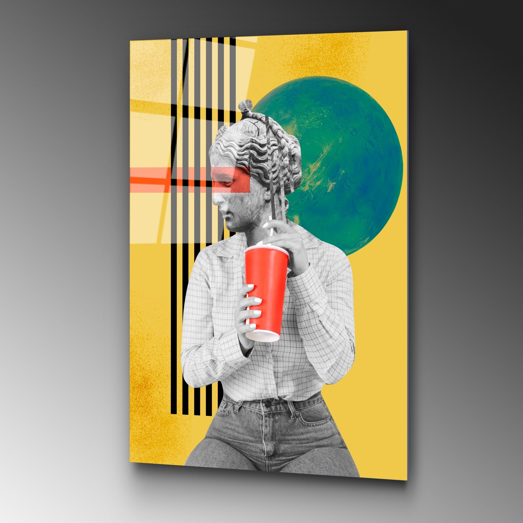 Quadro Decorativo em Vidro Temperado UV-780, Multicolor, 70 x 100 cm, Vidro 4 mm