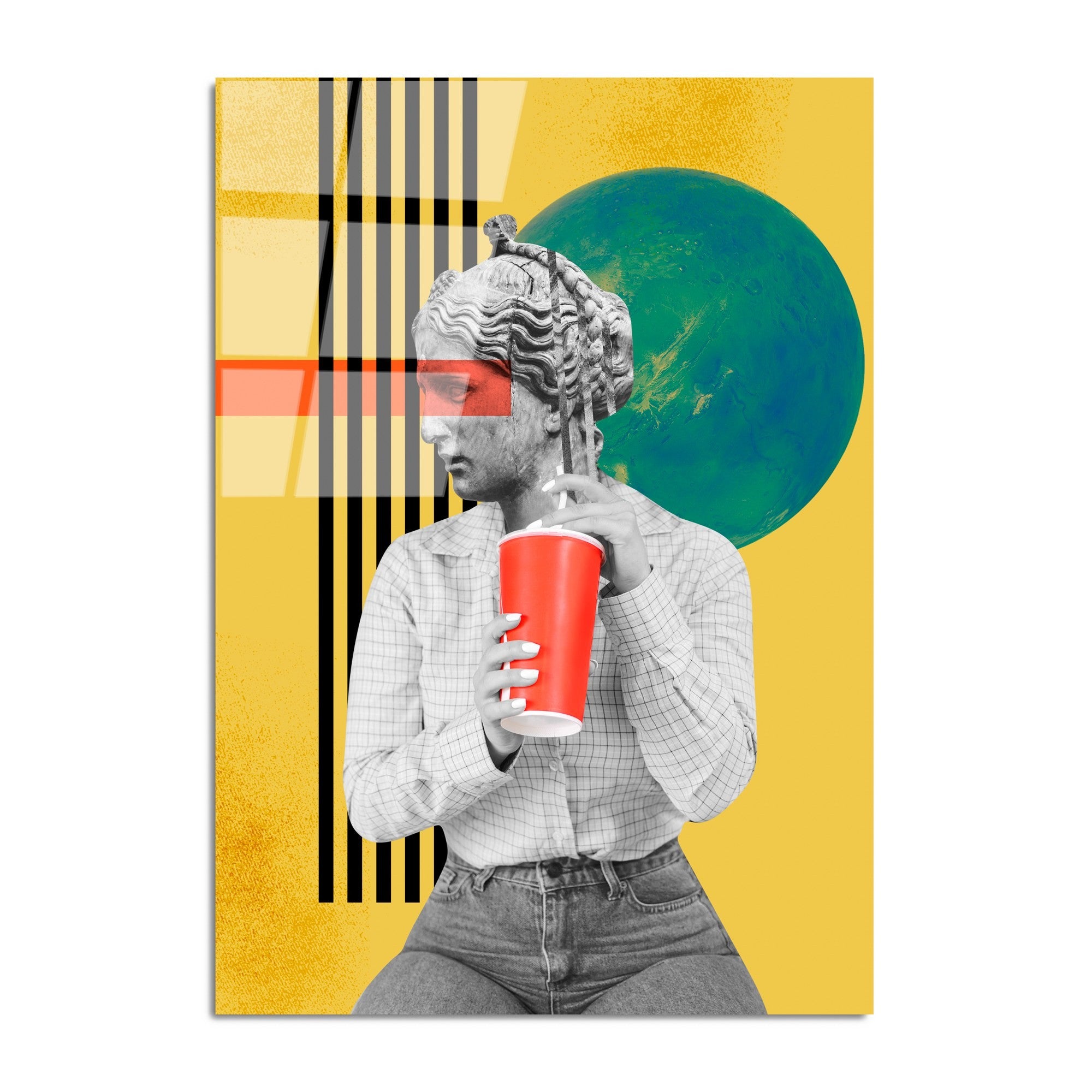 Quadro Decorativo em Vidro Temperado UV-780, Multicolor, 70 x 100 cm, Vidro 4 mm