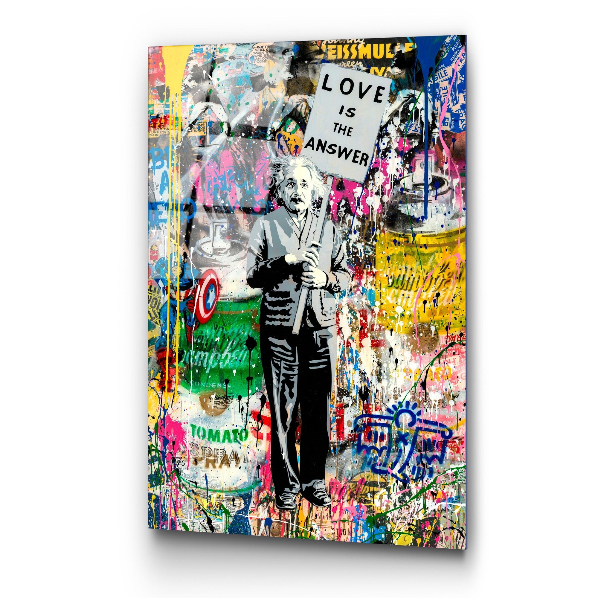 Quadro Decorativo em Vidro Temperado UV-781 70x100 cm Multicolor (4 mm)