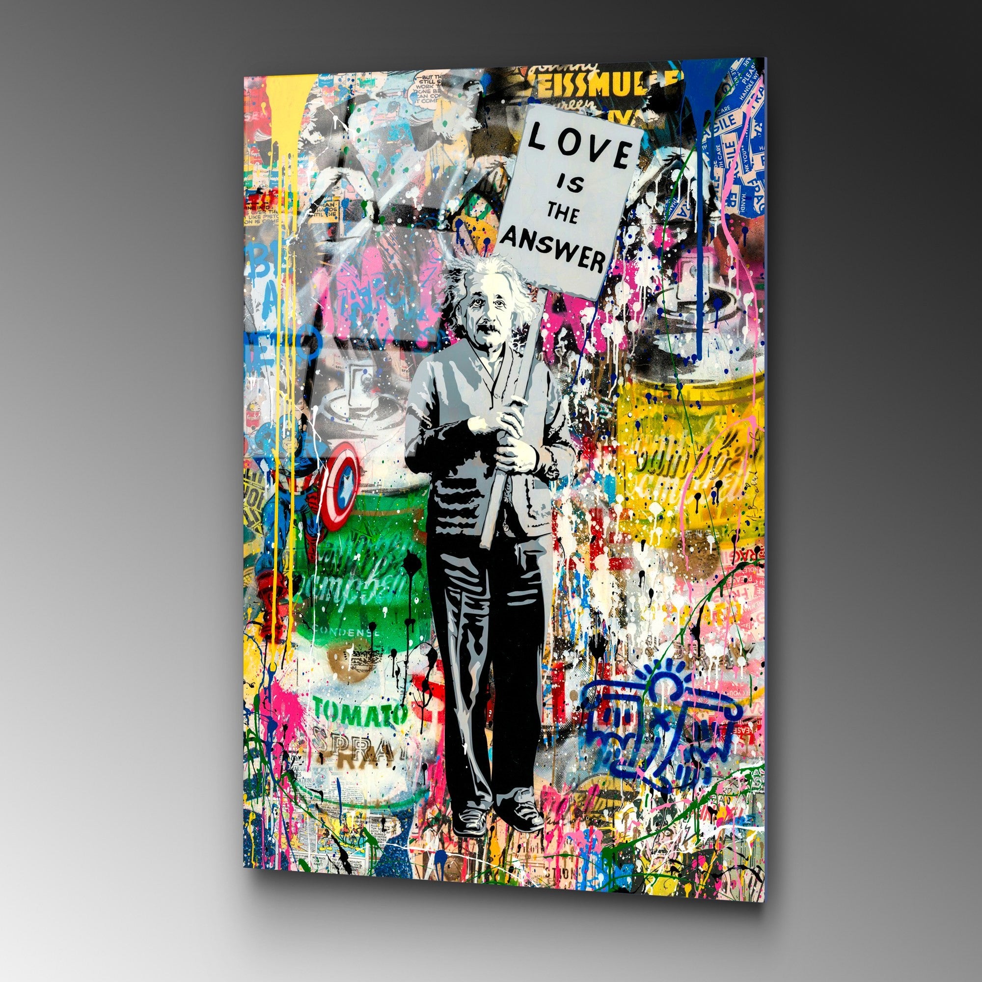 Quadro Decorativo em Vidro Temperado UV-781 70x100 cm Multicolor (4 mm)