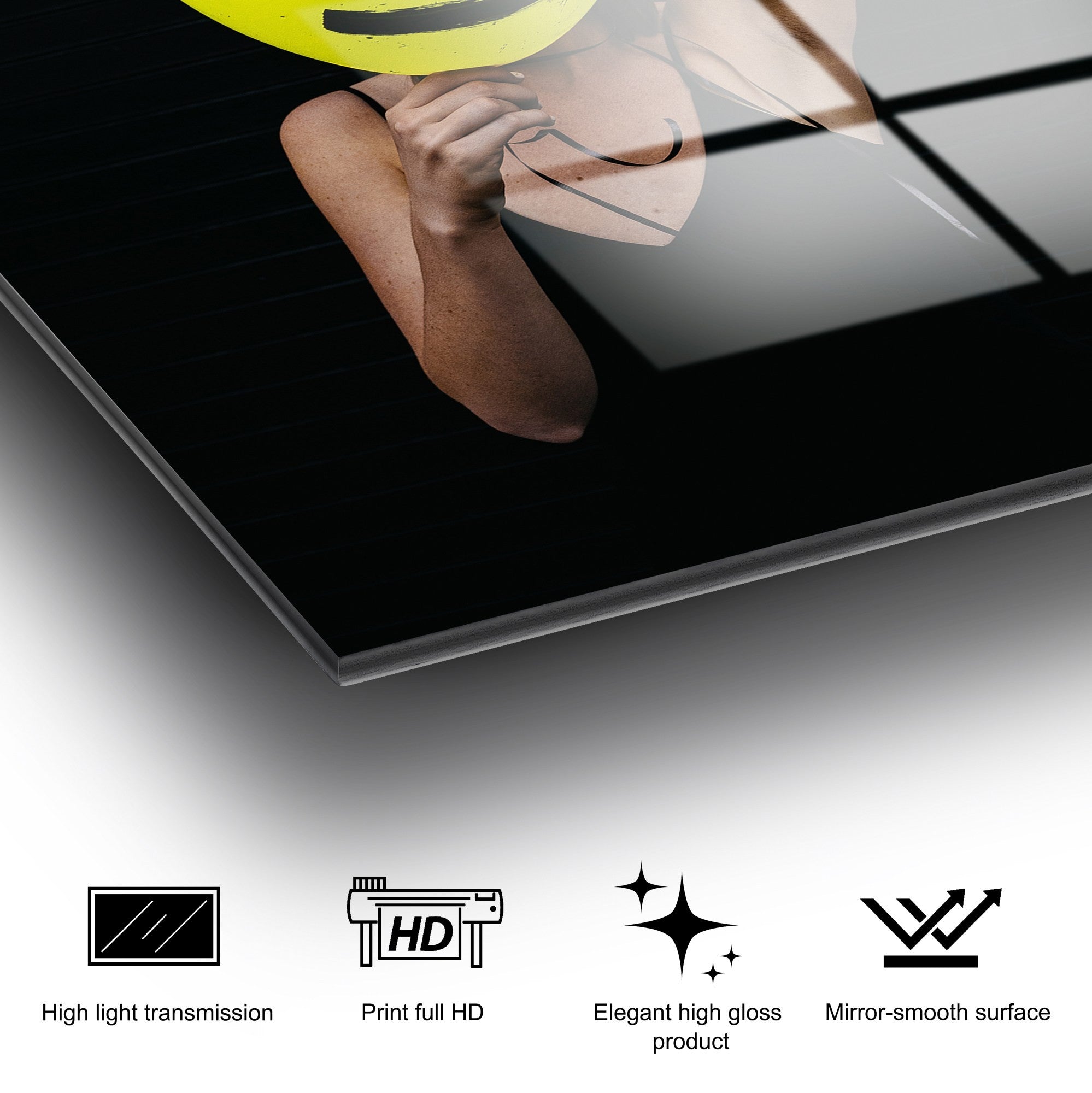 Quadro Decorativo em Vidro Temperado 100% UV-783, Multicolor, 70 x 100 cm (4 mm)