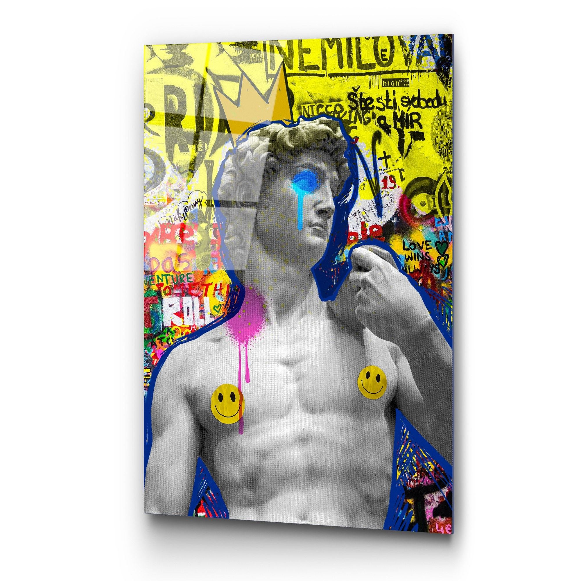 Quadro Decorativo em Vidro Temperado UV-784, Multicolor, 70 x 100 cm (4 mm)