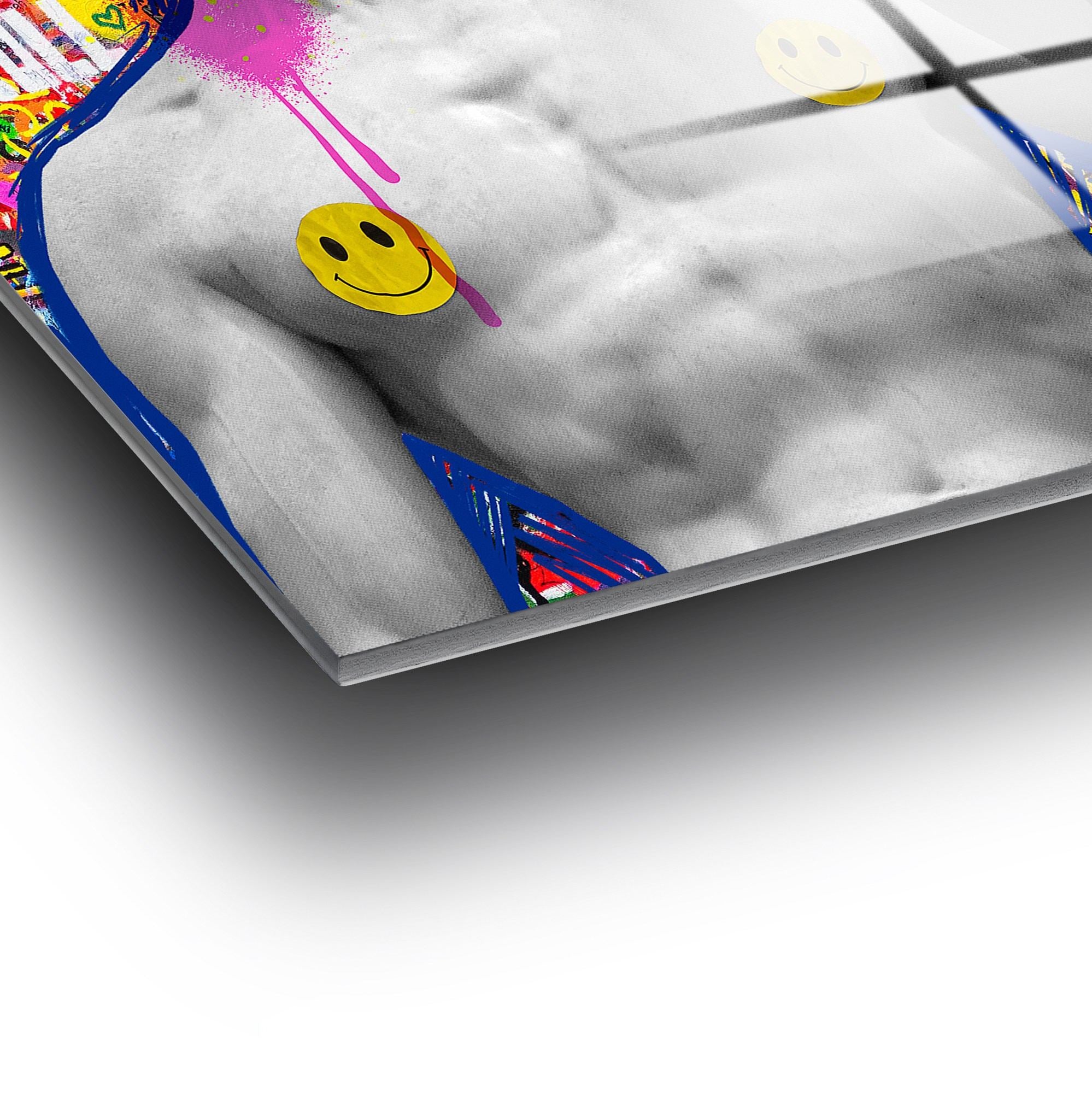 Quadro Decorativo em Vidro Temperado UV-784, Multicolor, 70 x 100 cm (4 mm)