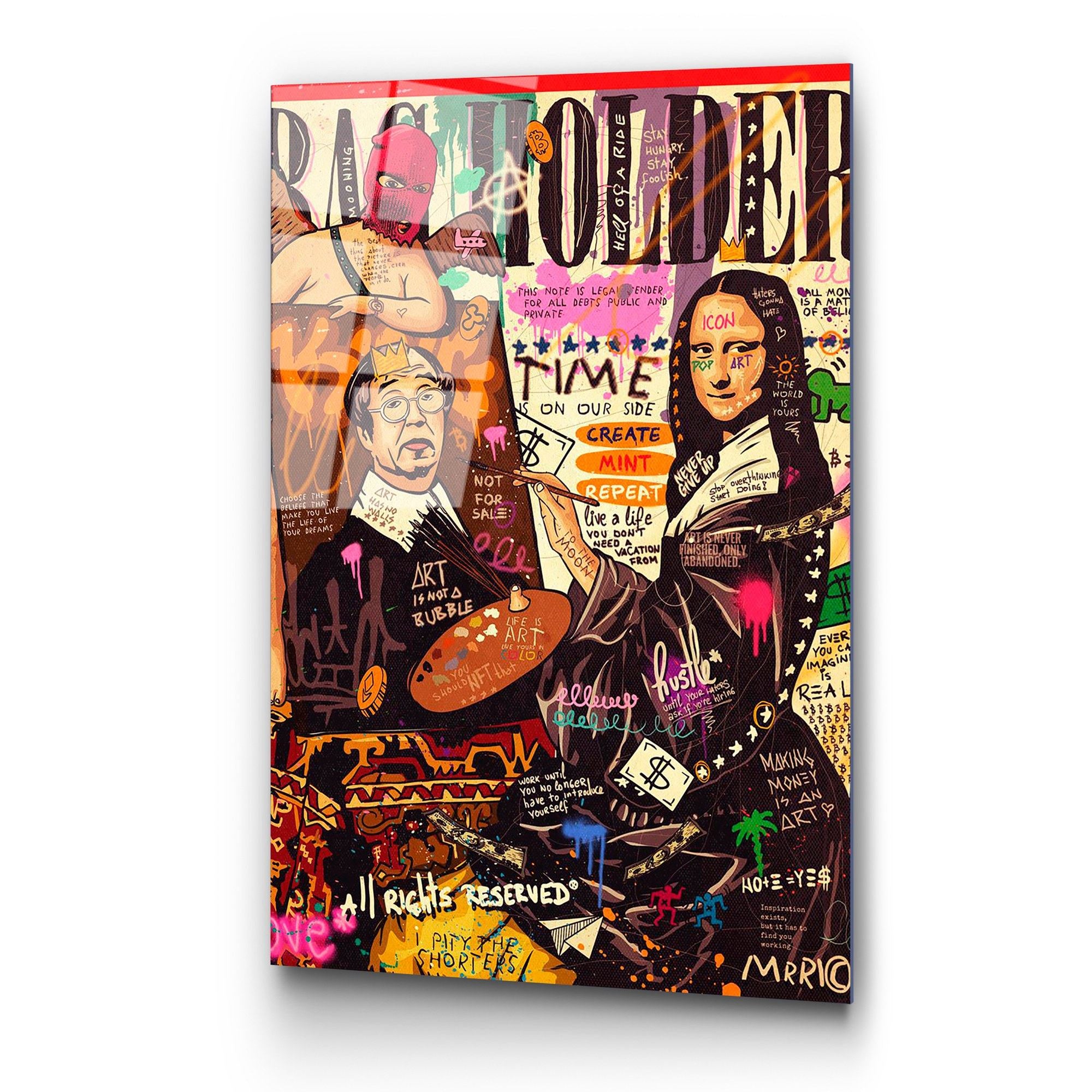 Quadro Decorativo em Vidro Temperado 100% (4 mm) 70 x 100 cm Multicolor – UV-787