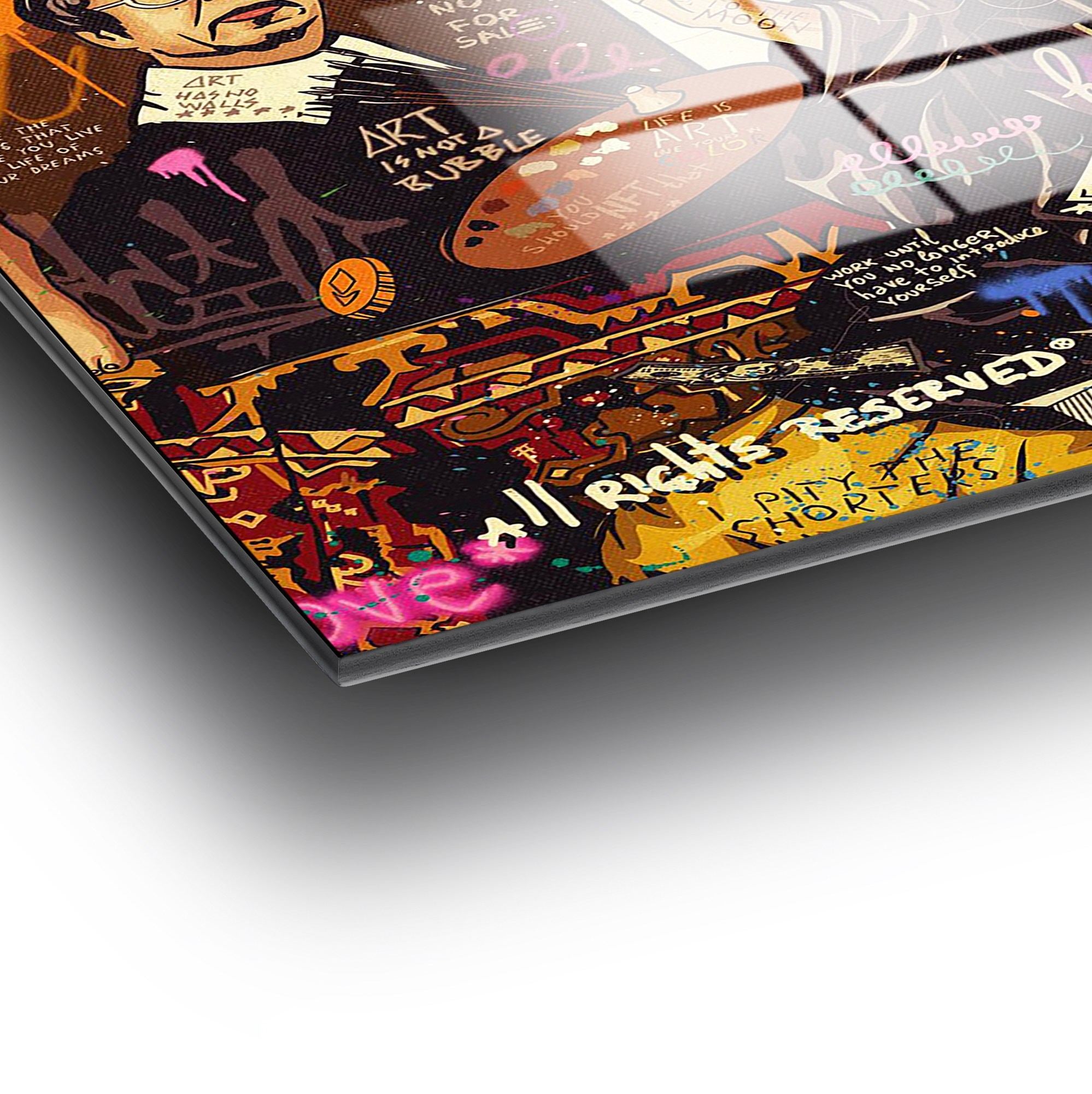 Quadro Decorativo em Vidro Temperado 100% (4 mm) 70 x 100 cm Multicolor – UV-787