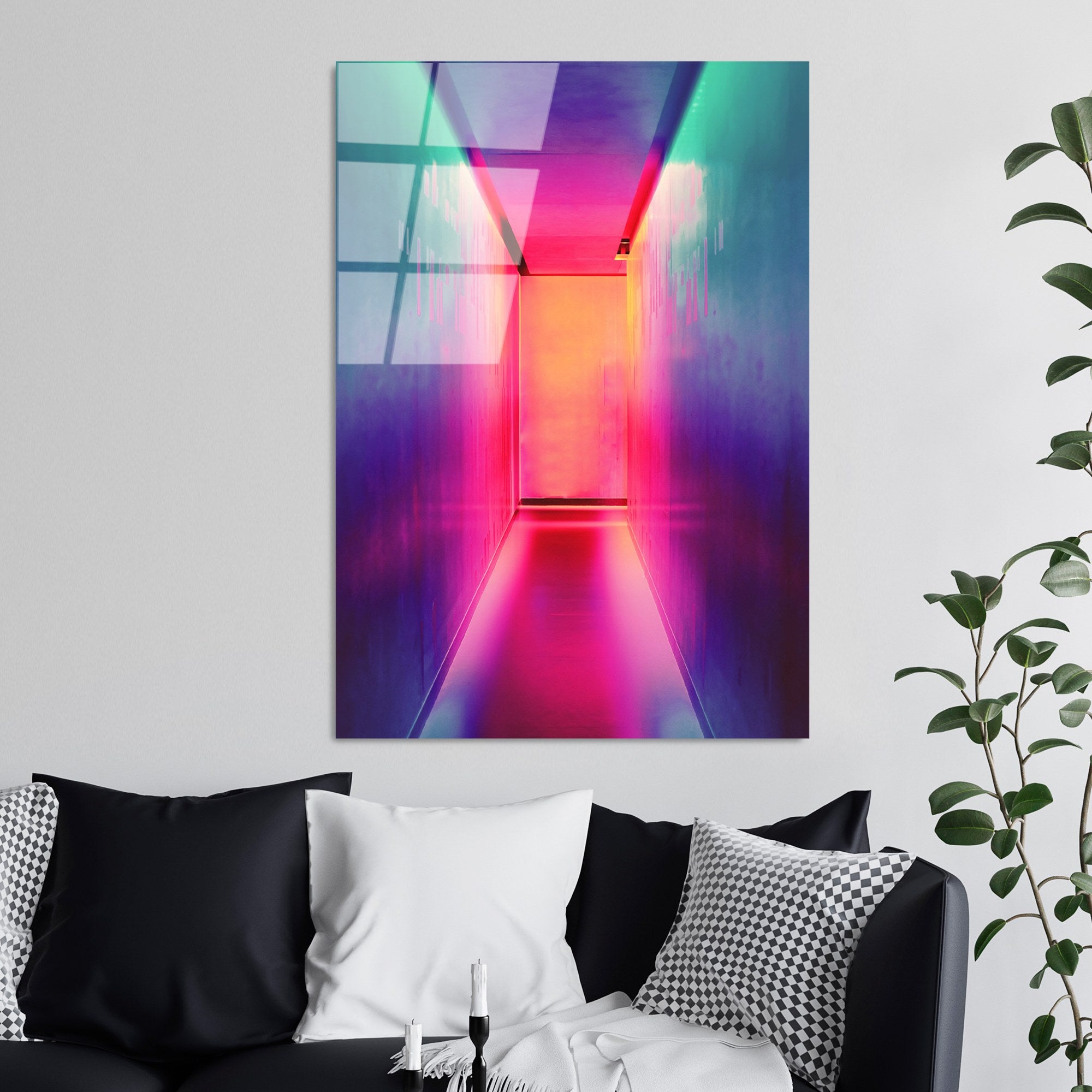 Quadro Decorativo em Vidro Temperado 70 x 100 cm (4 mm), Multicolorido – UV-788 | 123BZM2280