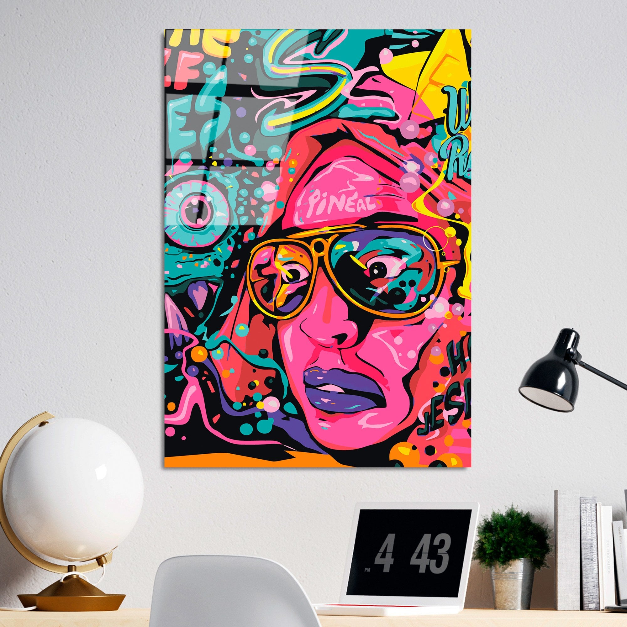 Quadro Decorativo em Vidro Temperado 70 x 100 cm (4 mm) Multicolor – UV-790