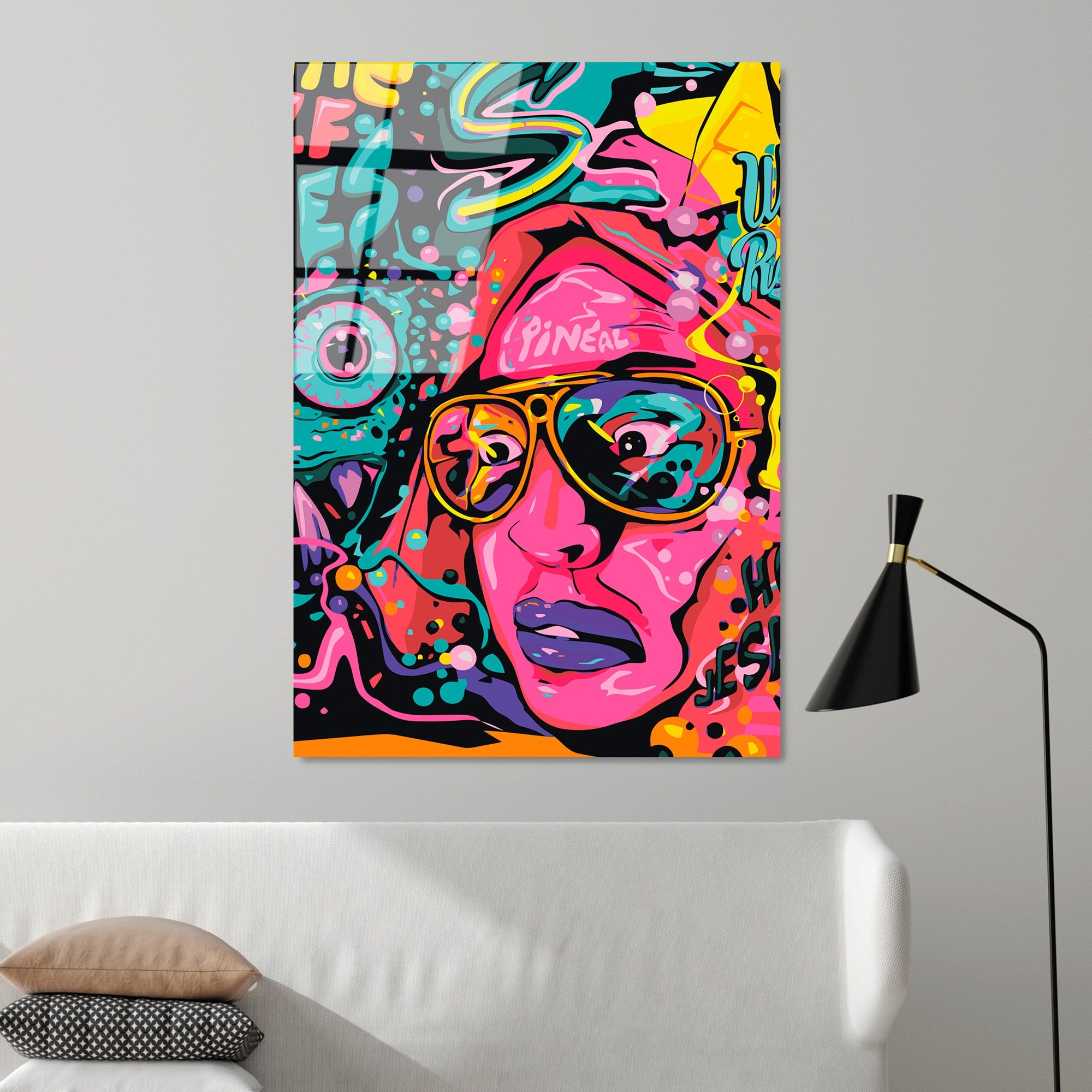 Quadro Decorativo em Vidro Temperado 70 x 100 cm (4 mm) Multicolor – UV-790